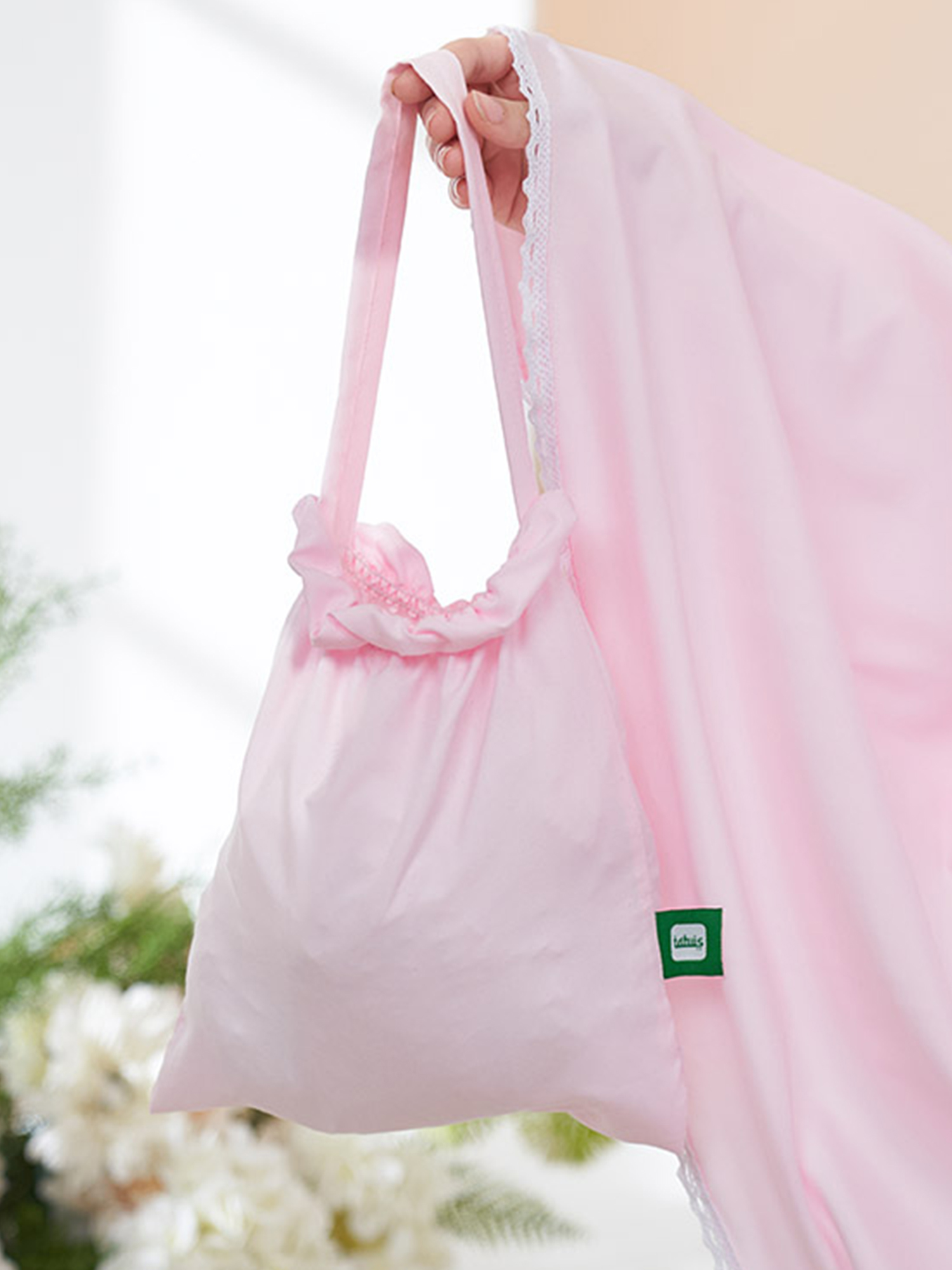 Fadwah Spesial Hajji Mukena - Baby Pink view 4