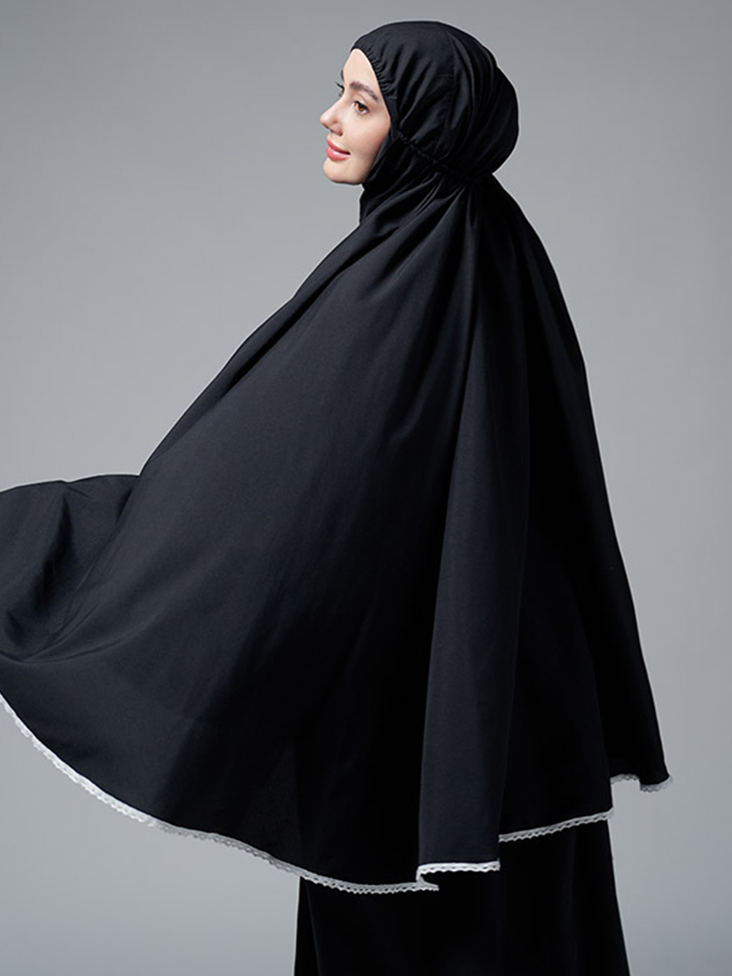 Fadwah Spesial Hajji Mukena - Black view 3