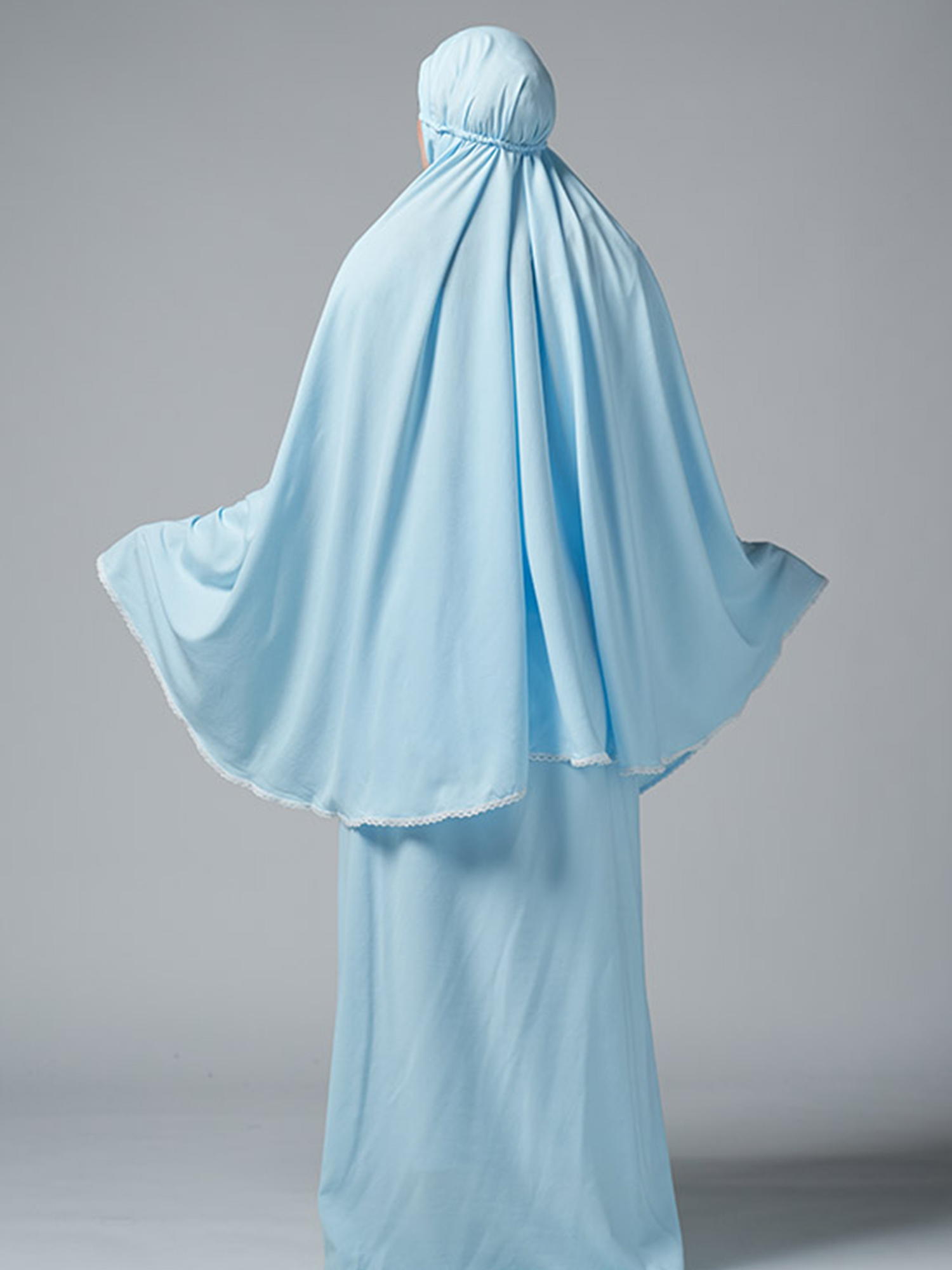 Fadwah Spesial Hajji Mukena - Blue view 2