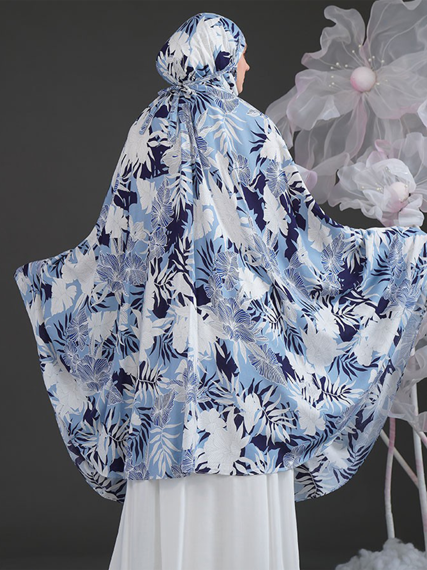 Clemira Bellisa Maxi  Mukena - Blue view 2