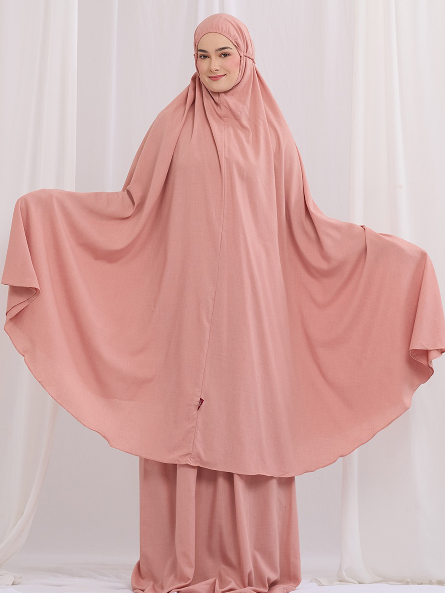 Aira Nazma Maxi Mukena - Peach view 3
