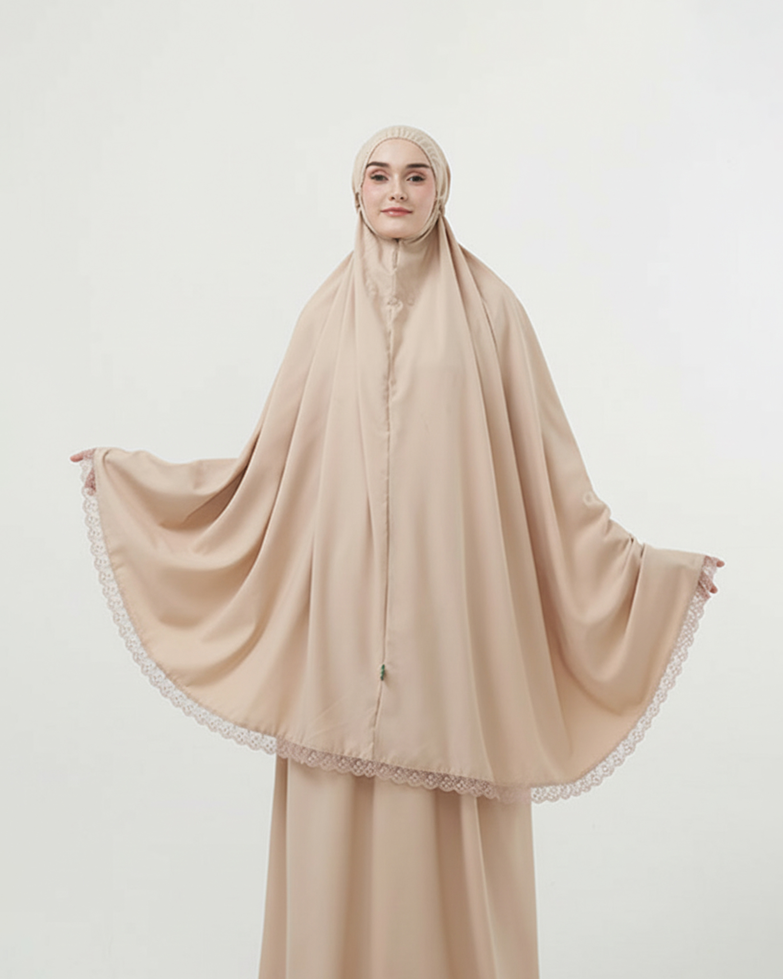 Dzafina Elvaretta Mukena - Brown view 2
