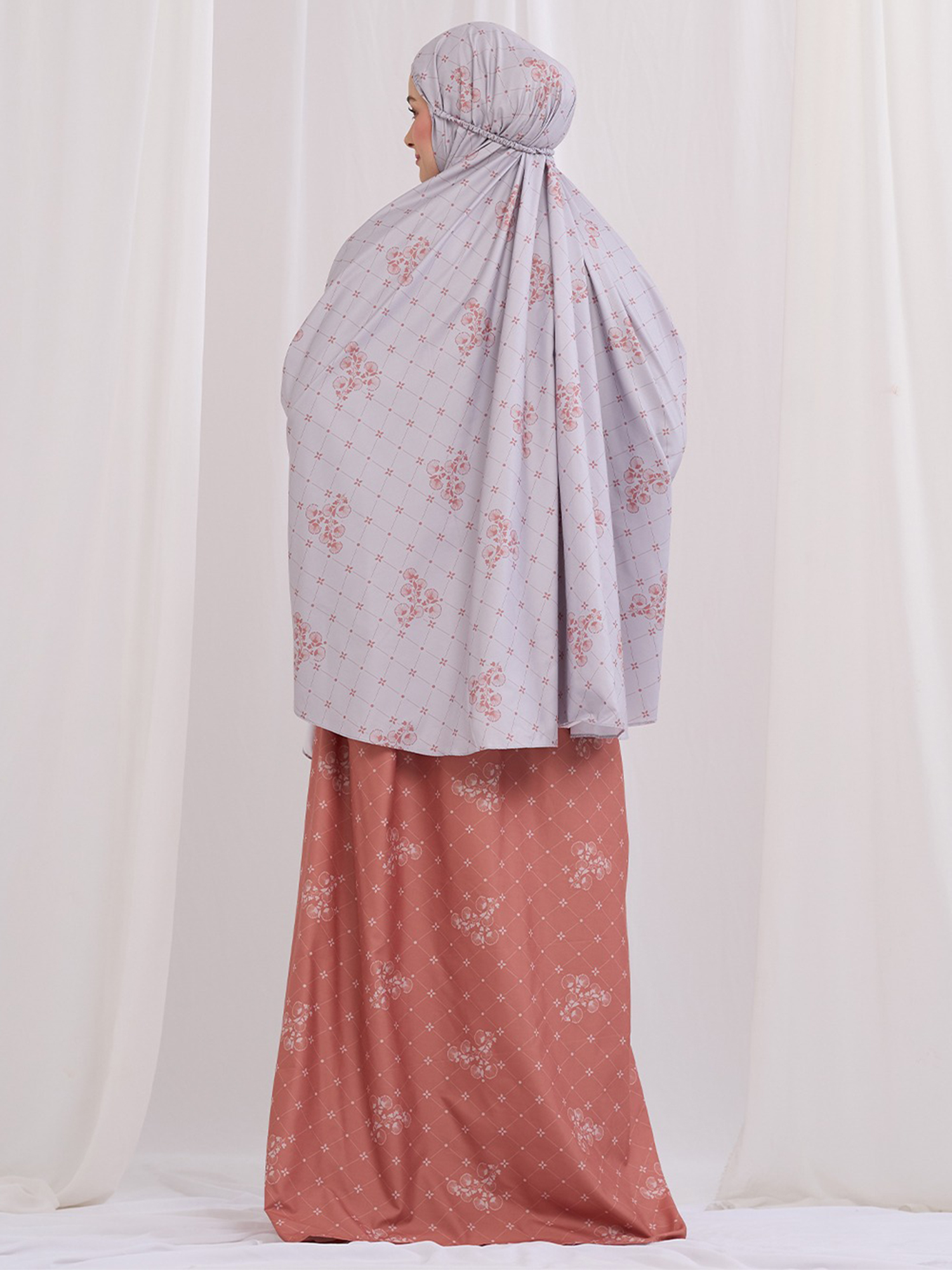 Jeevika Kamala Mukena - Grey view 2