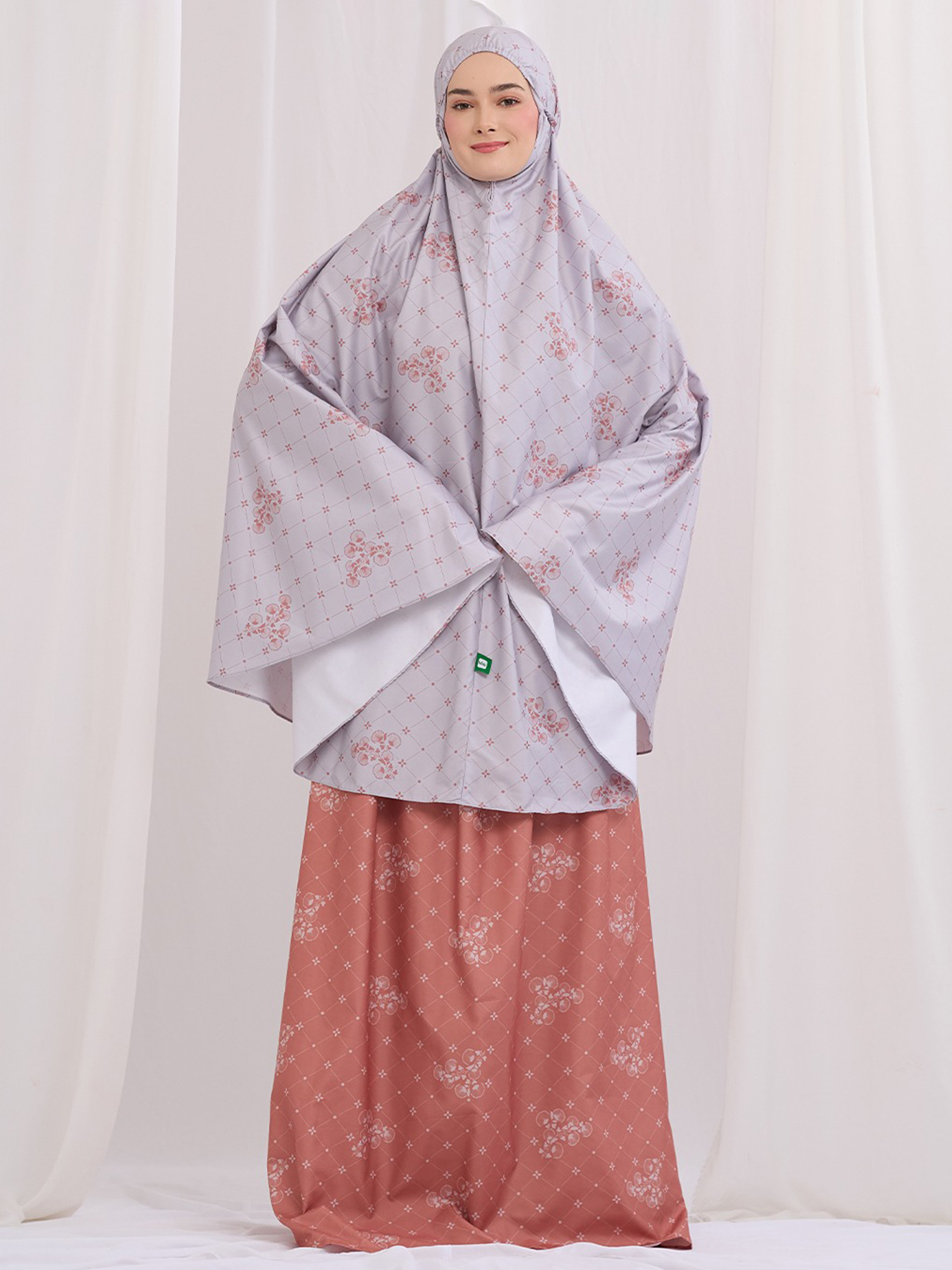 Jeevika Kamala Mukena - Grey view 3