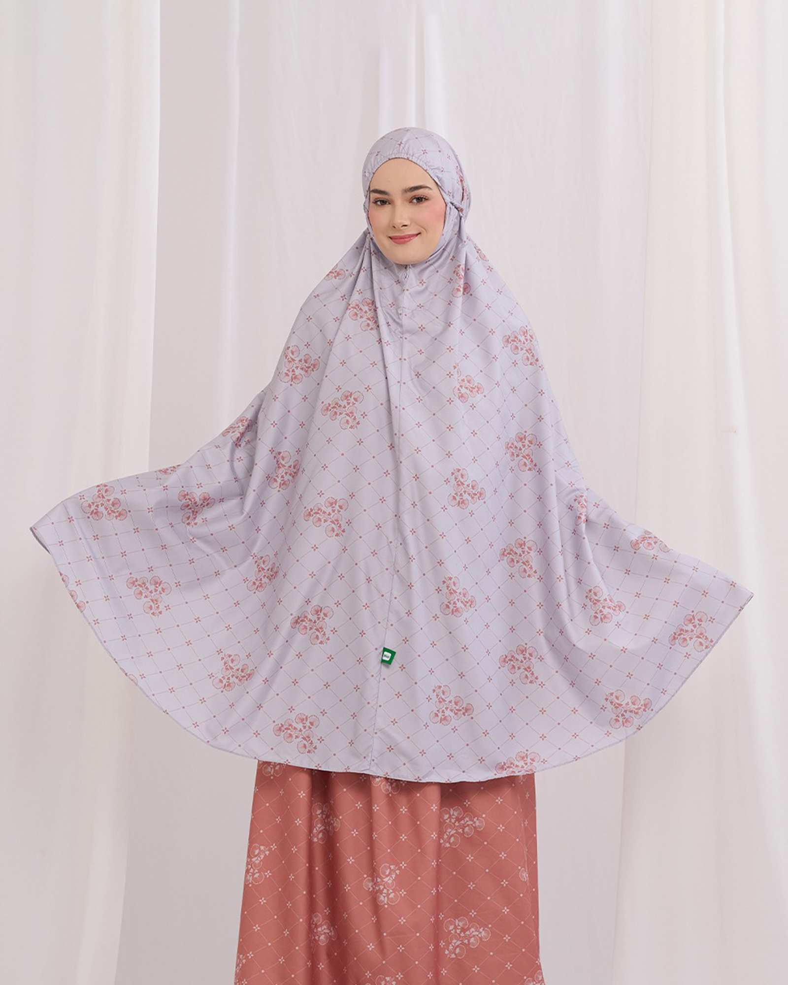 Jeevika Kamala Mukena - Grey view 5