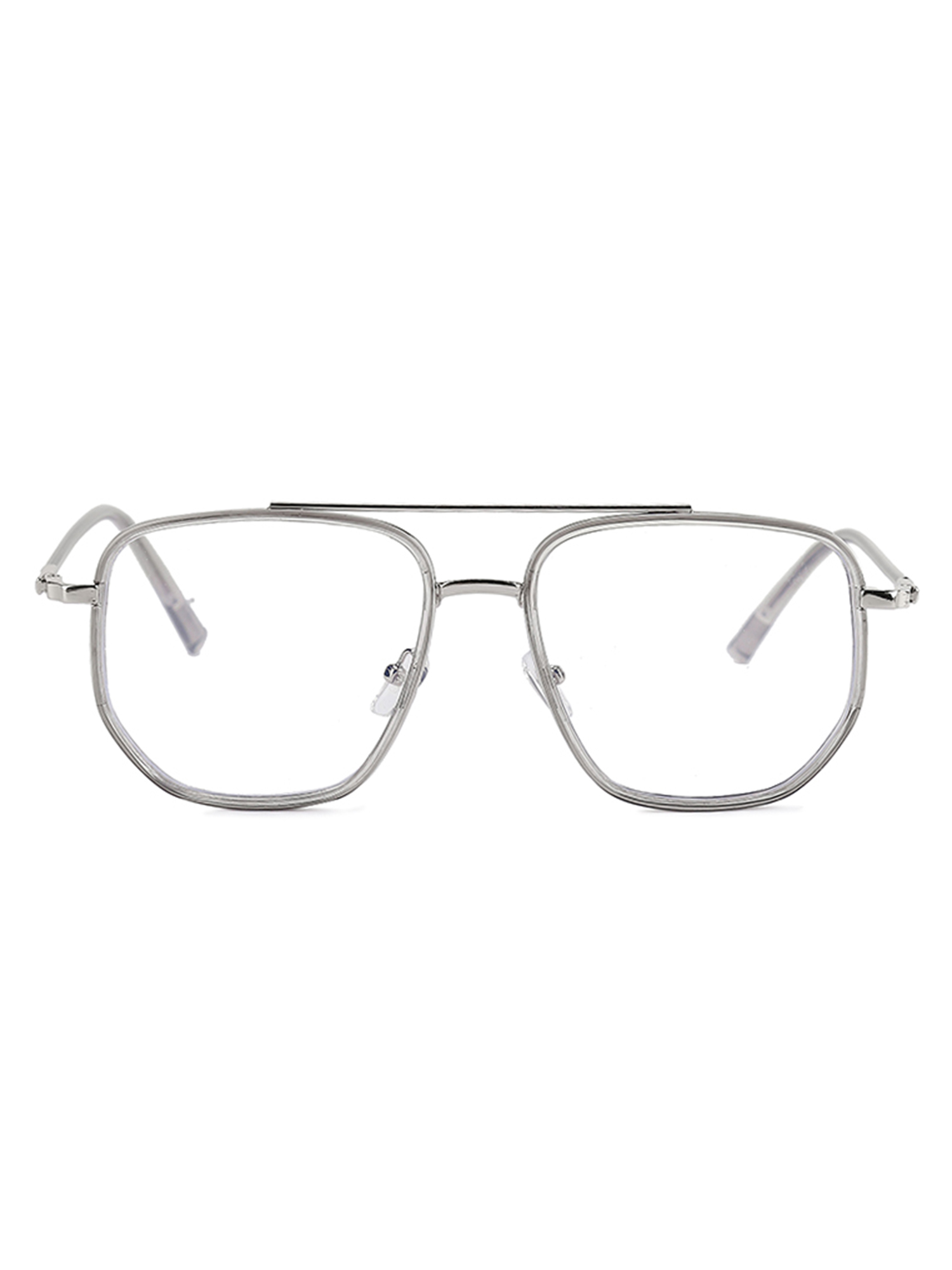 Kacamata Anti Blue Light Gervind Silver Glasses Fashion Unisex view 4