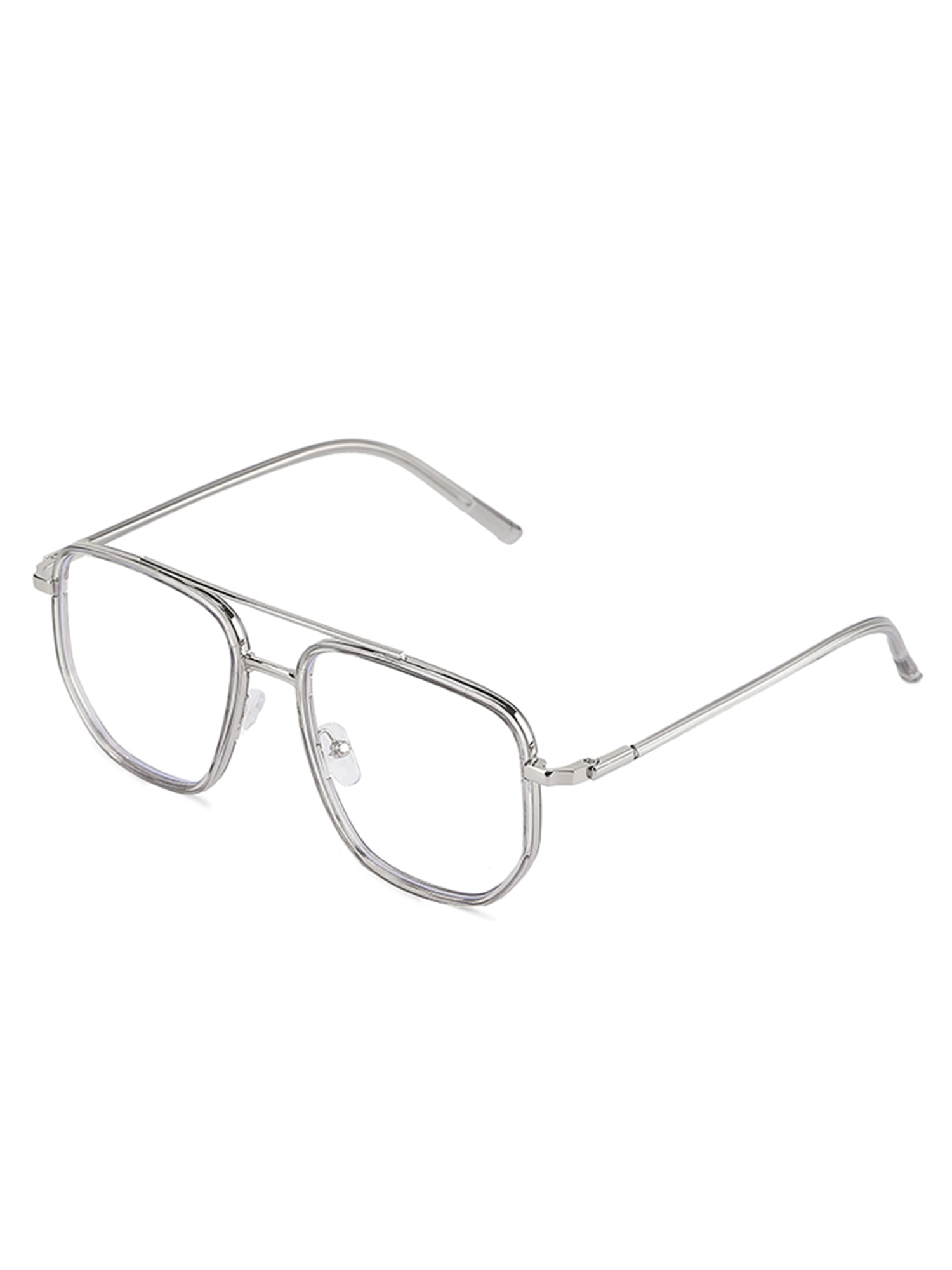 Kacamata Anti Blue Light Gervind Silver Glasses Fashion Unisex view 2