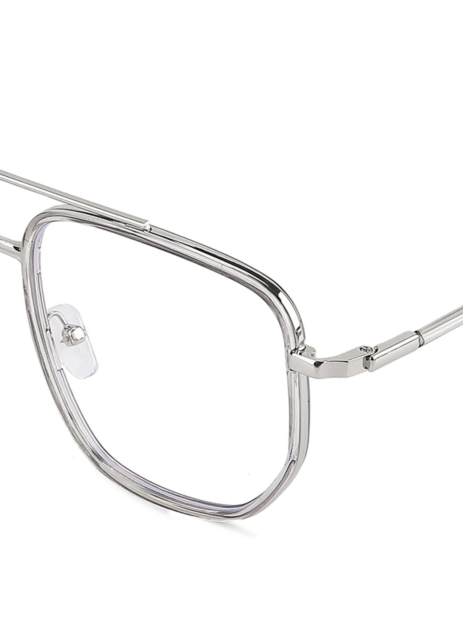 Kacamata Anti Blue Light Gervind Silver Glasses Fashion Unisex view 5