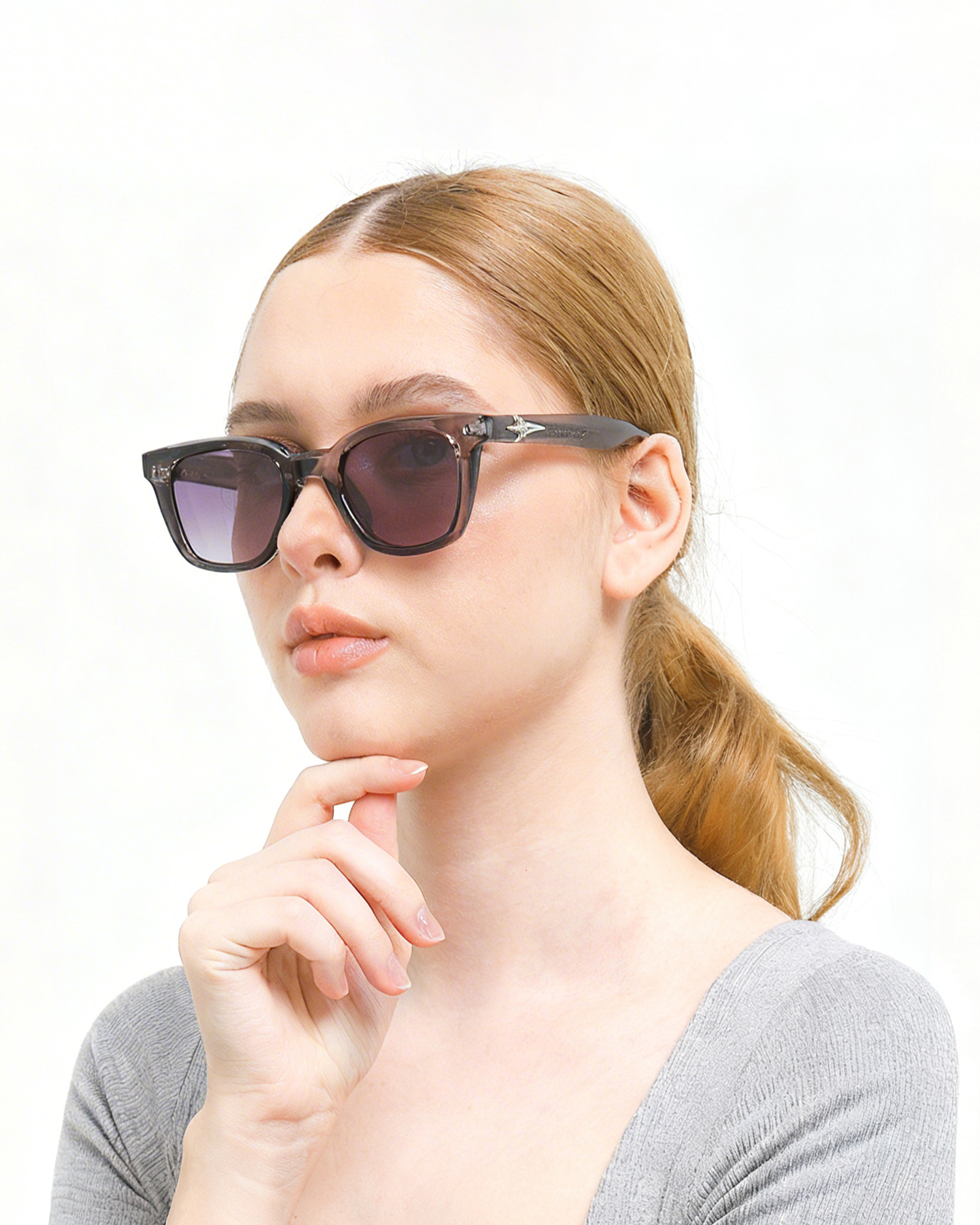 Gaia Kacamata  Pria Wanita Antiradiasi Fashion Sunglasses Bahan Premium view 6