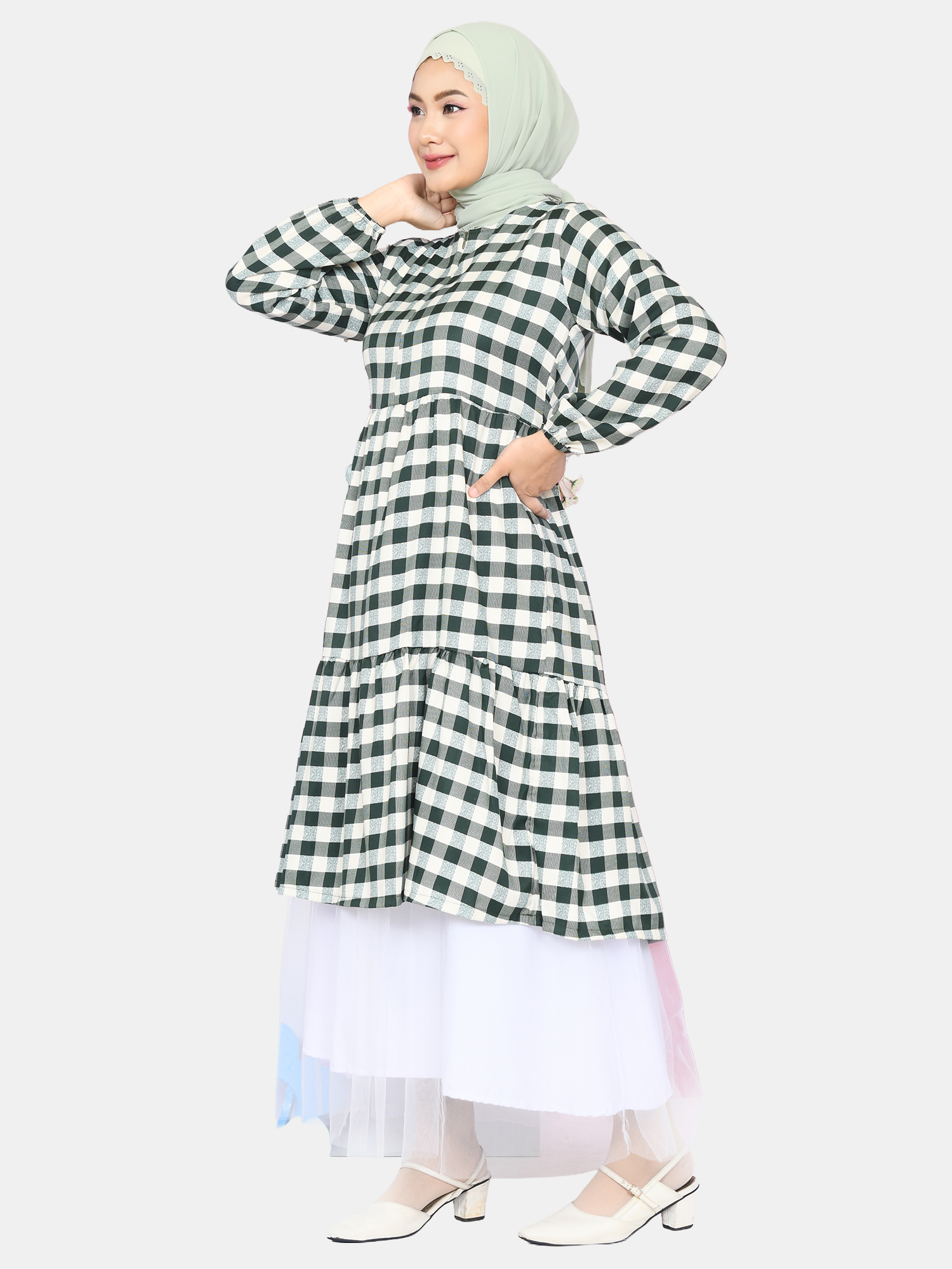 Mybamus Witta Ruffle Midi Dress