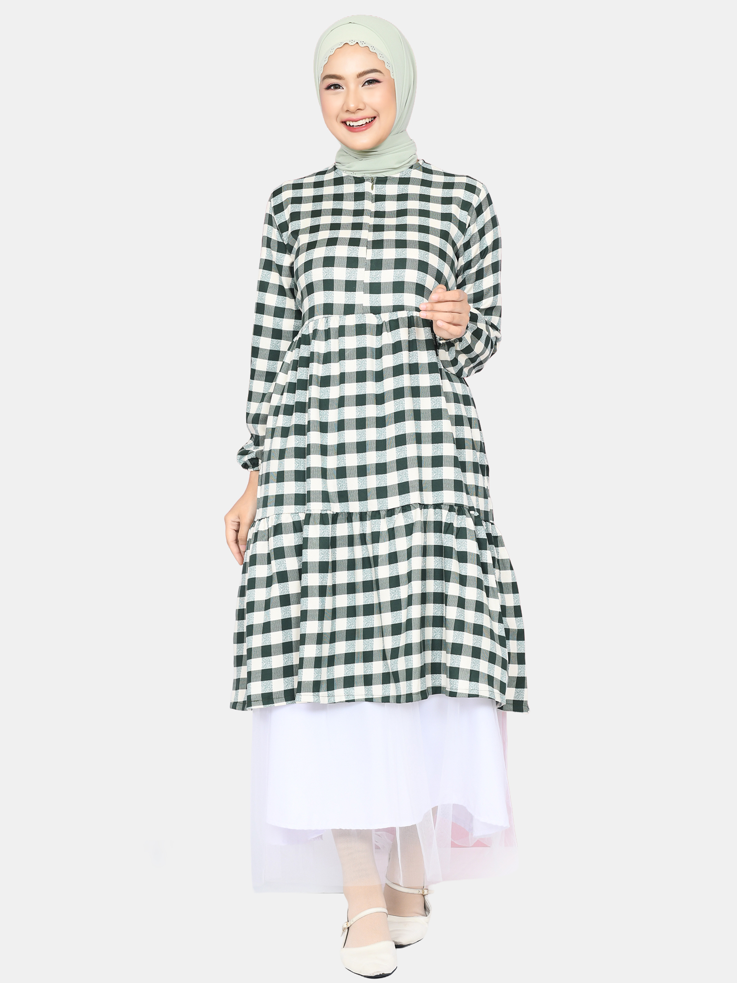 Mybamus Witta Ruffle Midi Dress view 3