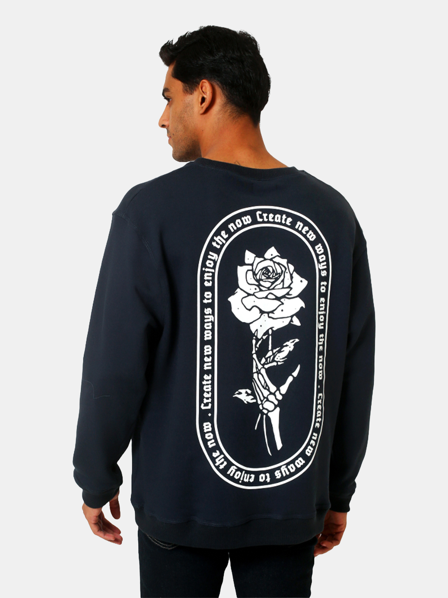 John - Men's Navy Sweatshirt view 2