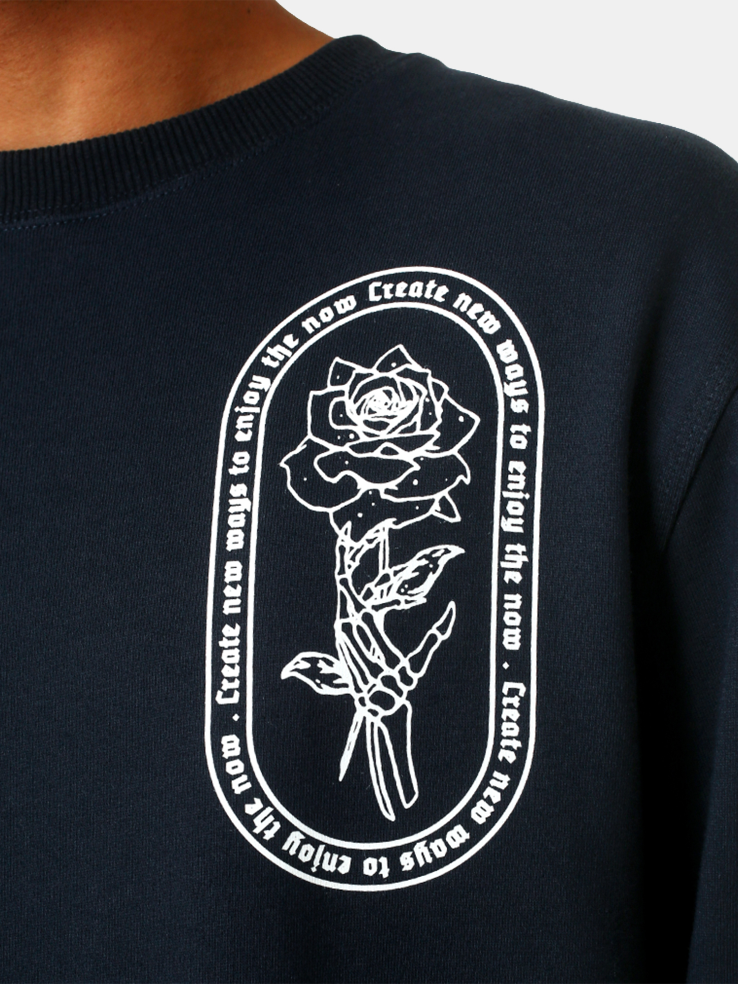 John - Men's Navy Sweatshirt view 3