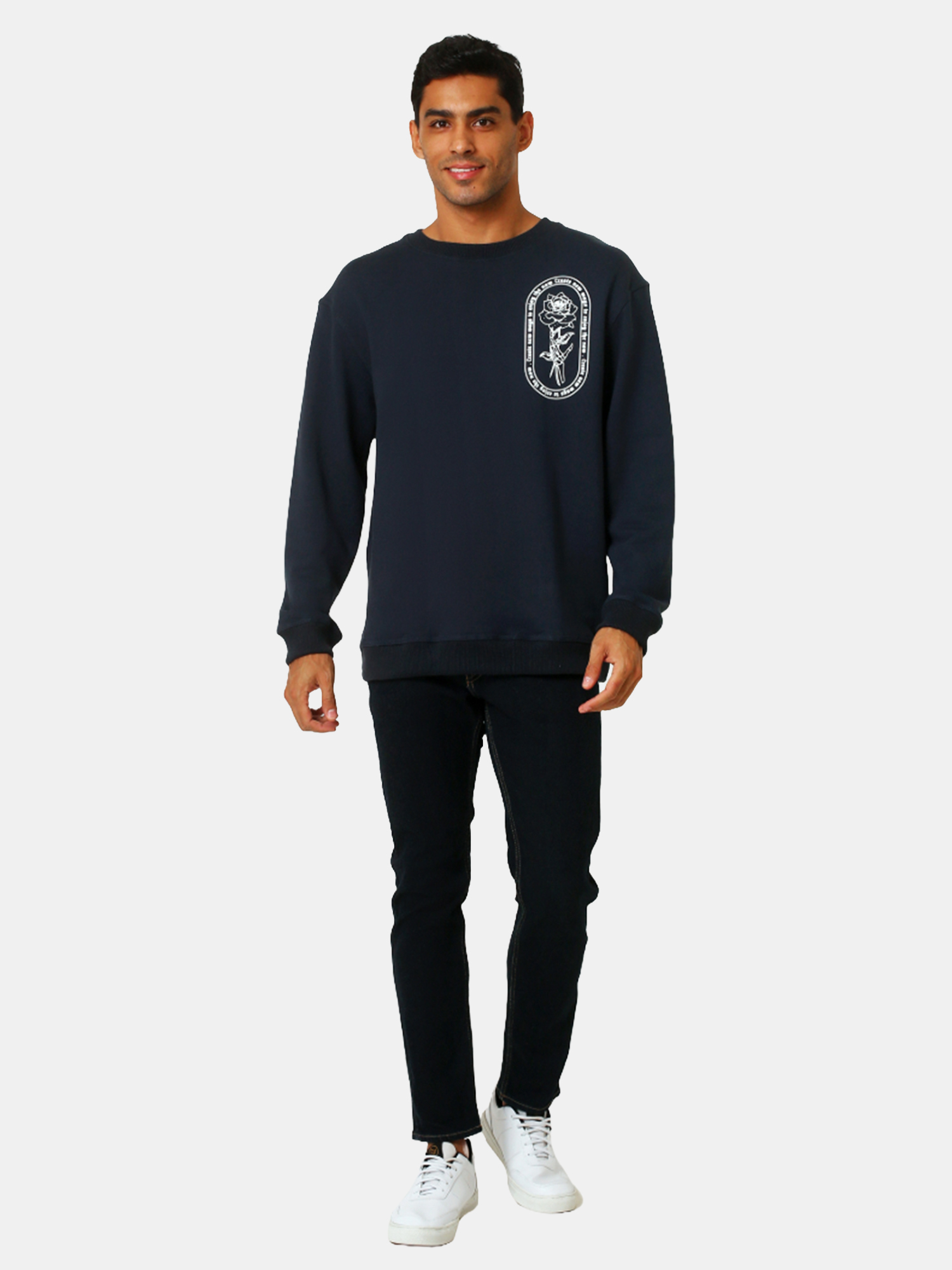 John - Men's Navy Sweatshirt view 4