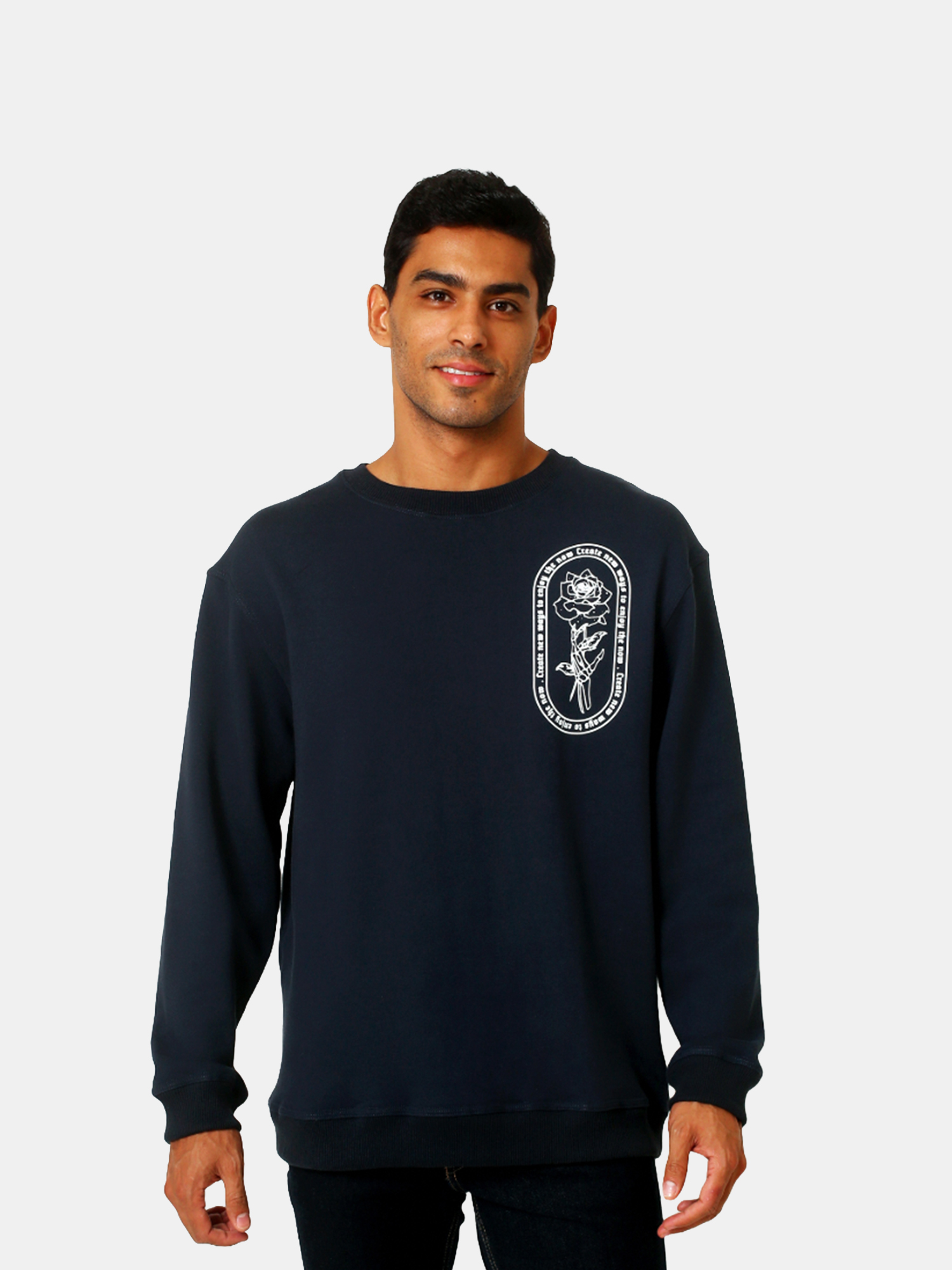 John - Men's Navy Sweatshirt view 5