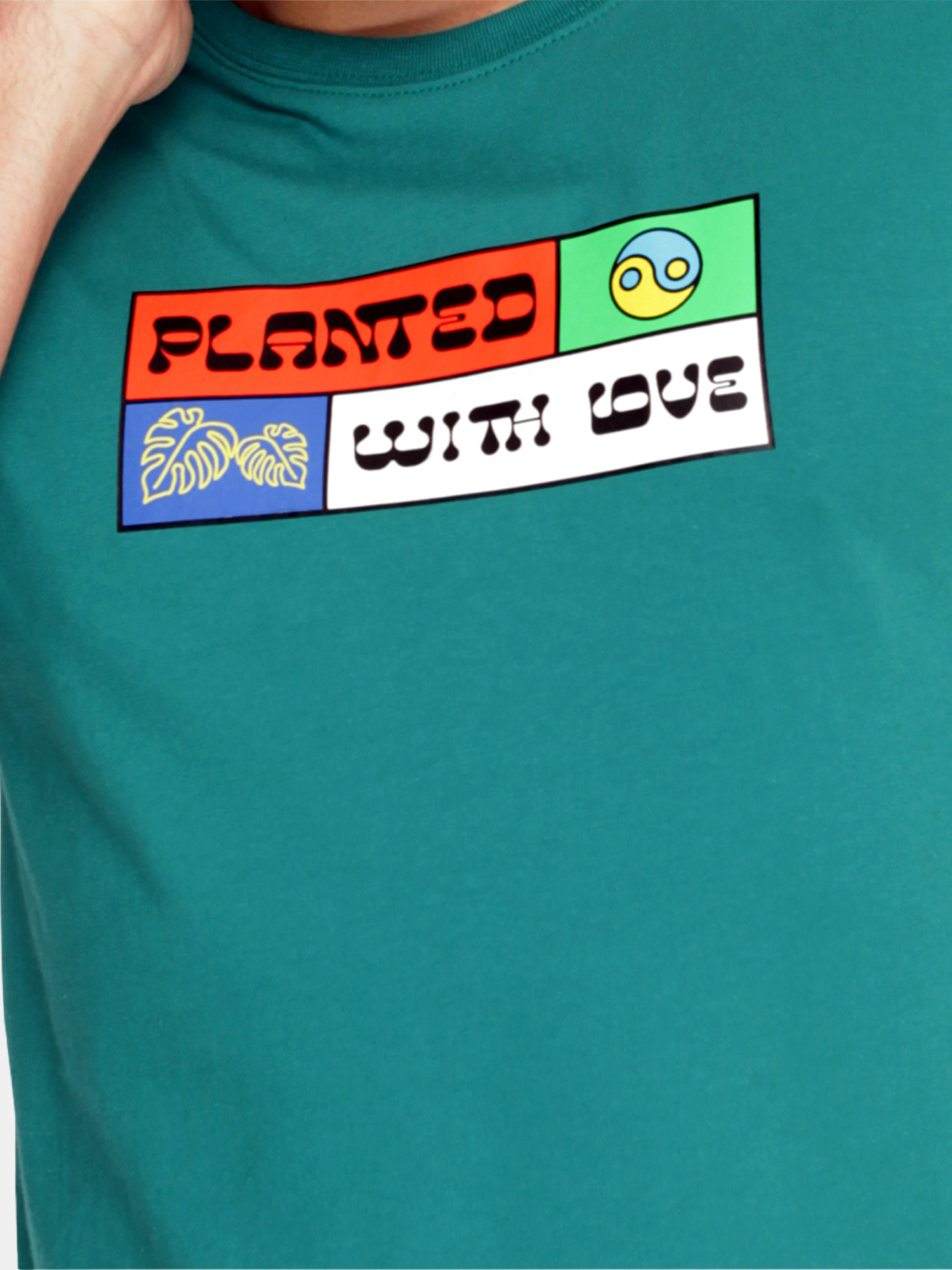 Olivier - Men's Green T-shirt view 2
