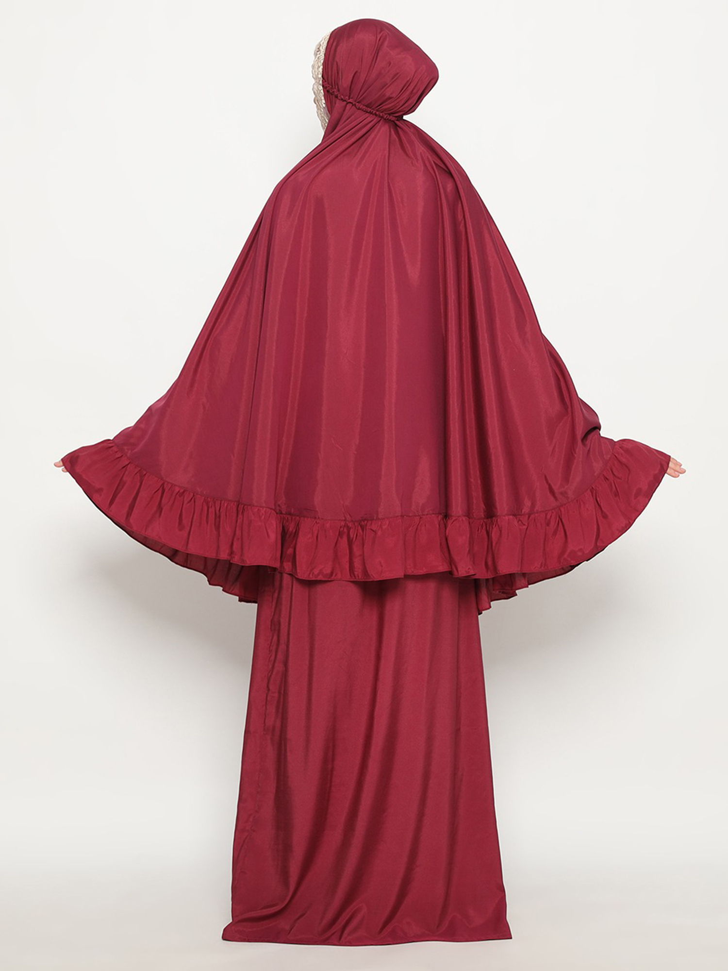 Myesha Hamida Mukena - Maroon view 3