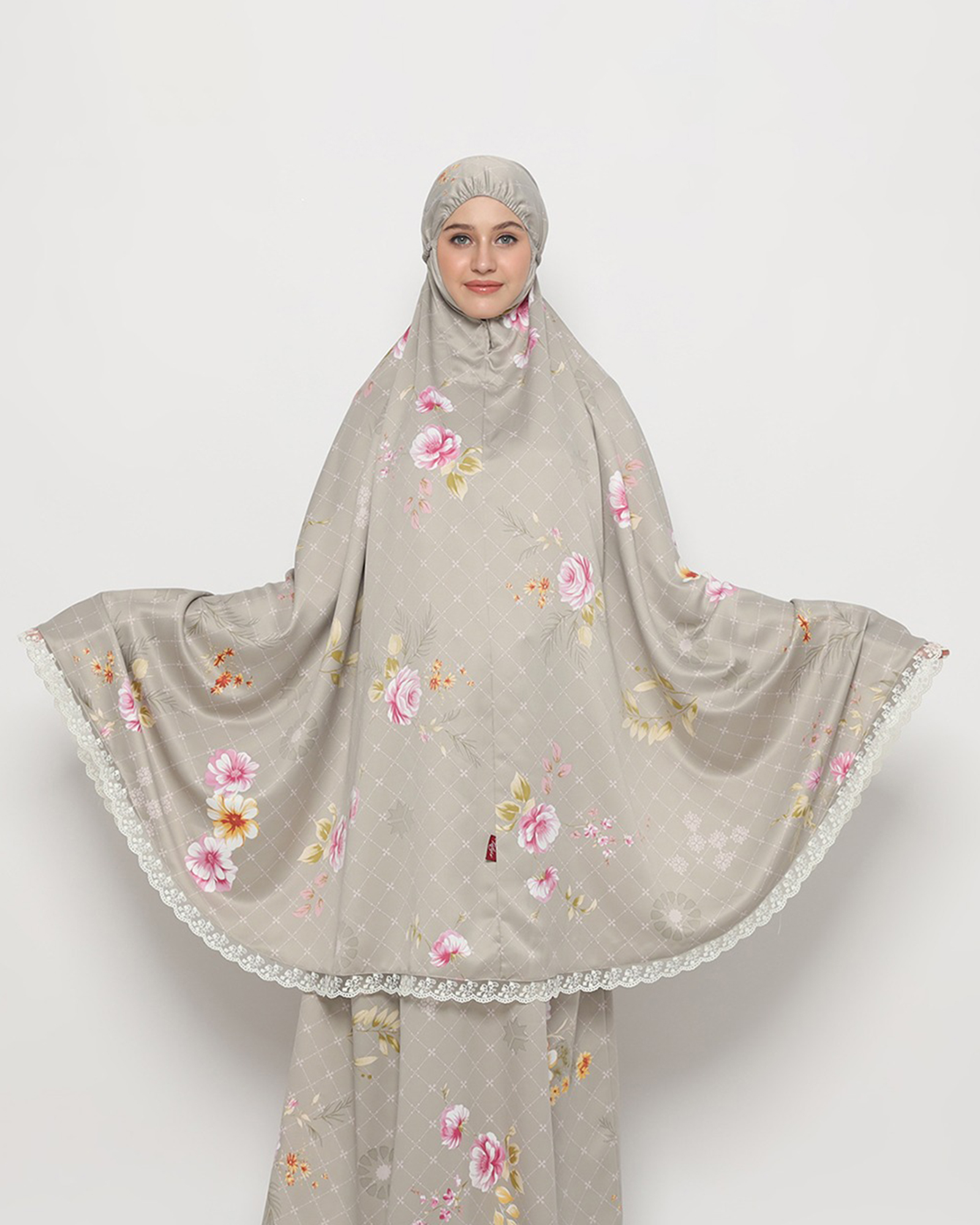 Zafina Aleeza Mukena - Sage Green view 5