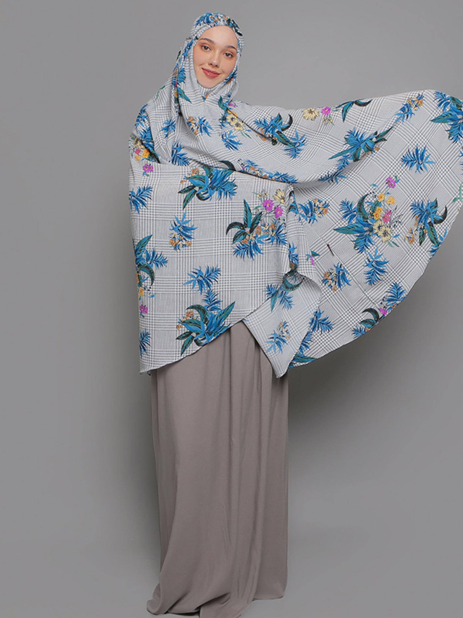 Chaerunnisa Athalla Mukena - Dark Grey view 2
