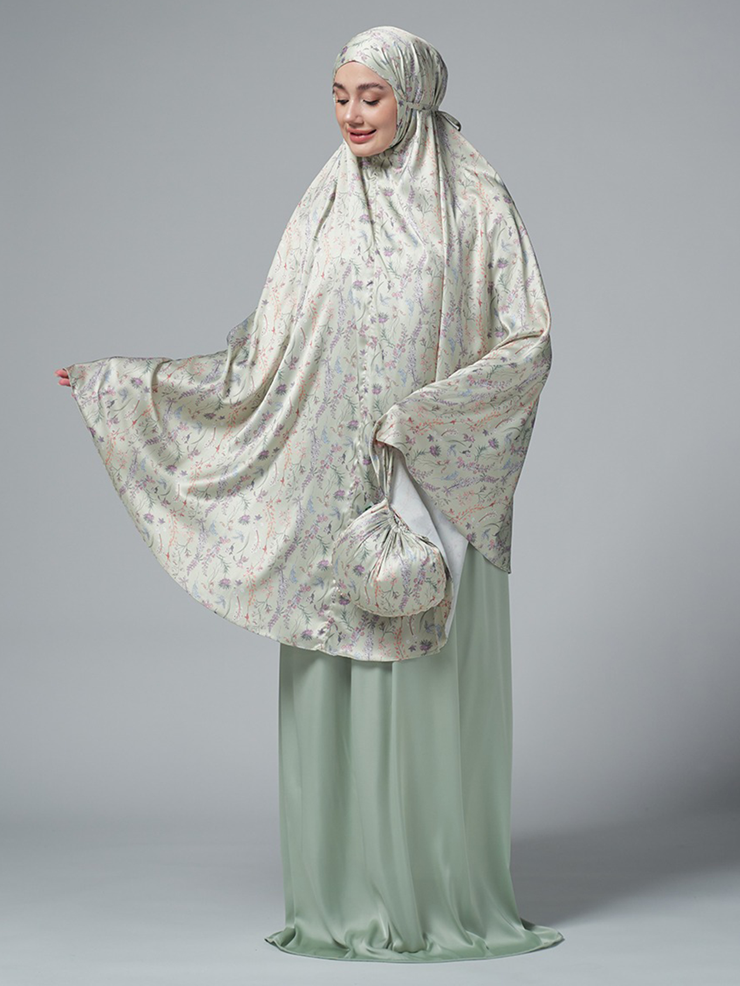 Maryan Saffanah Mukena - Green view 5