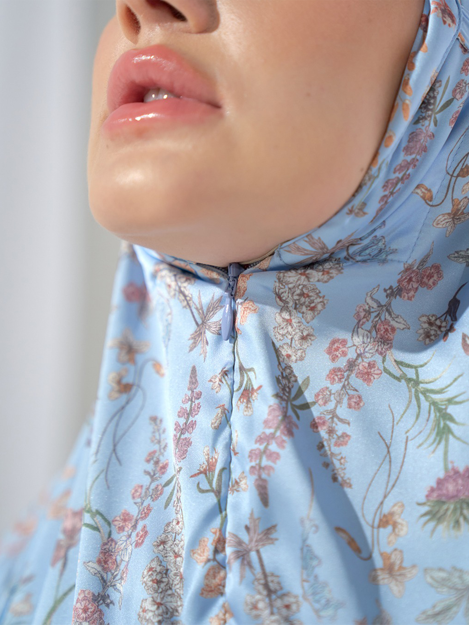 Maryan Saffanah Mukena - Blue view 4
