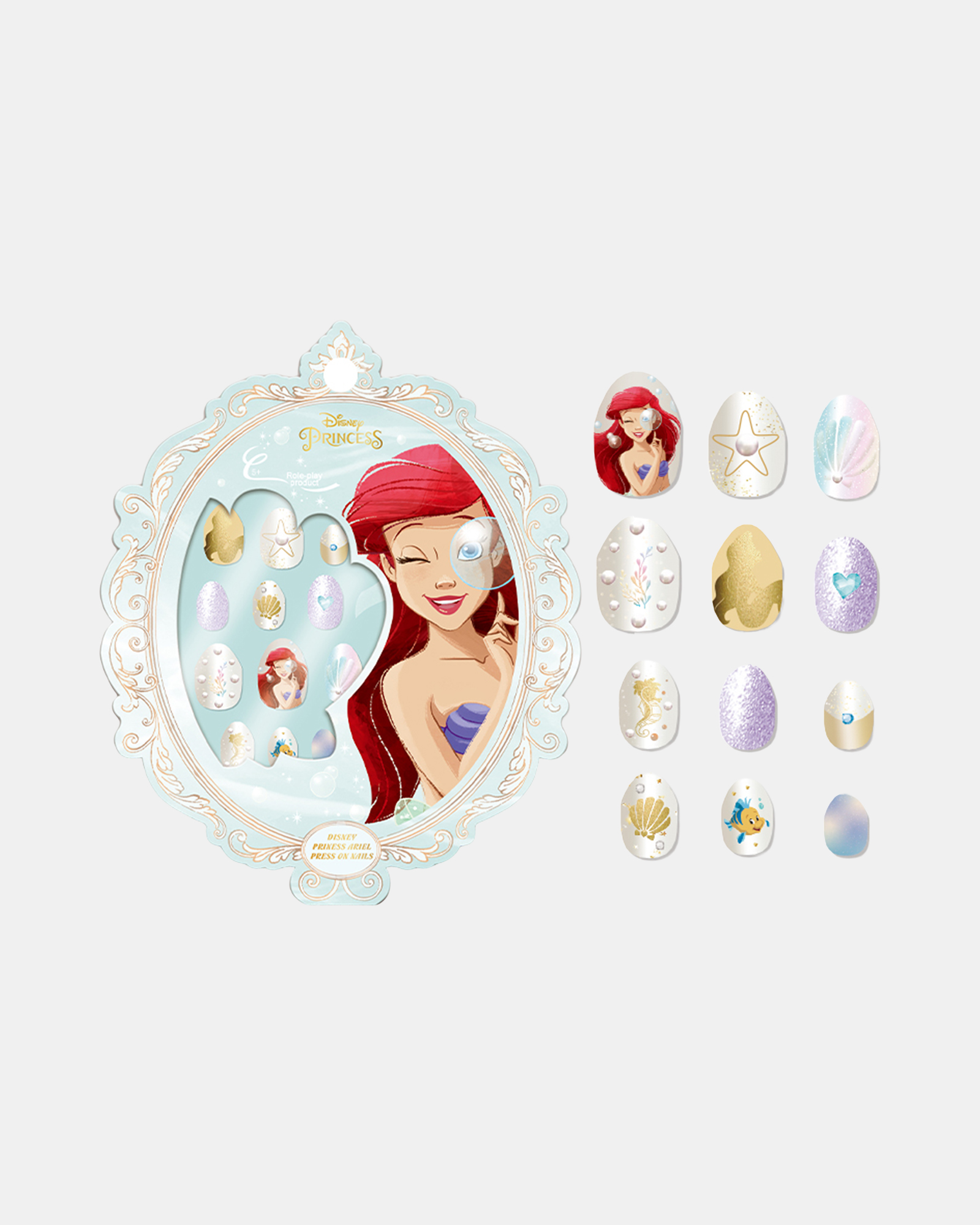 DUMMY - Disney Princess Series Self Adhesive Fake Nail Art - Kuku Palsu Disney dengan Lem view 7