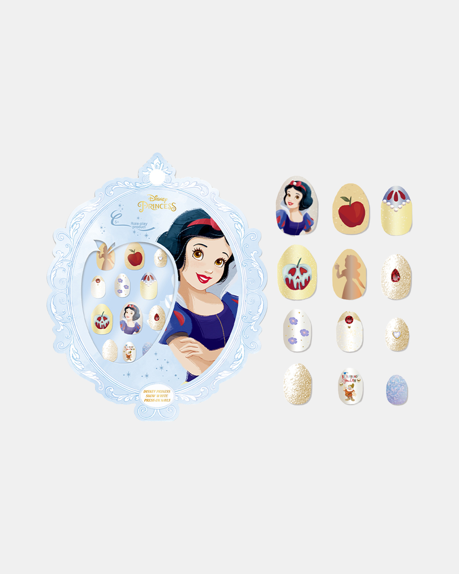 DUMMY - Disney Princess Series Self Adhesive Fake Nail Art - Kuku Palsu Disney dengan Lem
