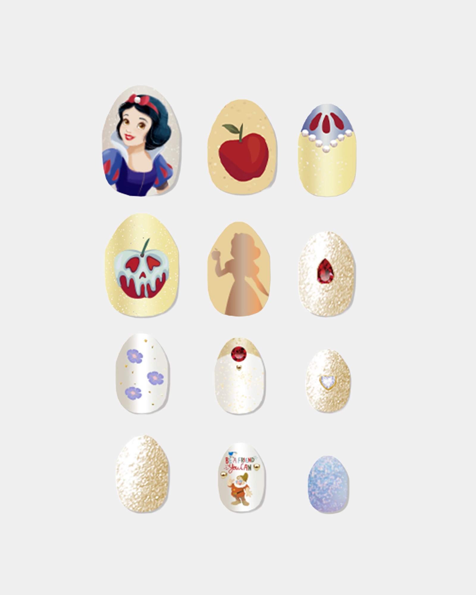 DUMMY - Disney Princess Series Self Adhesive Fake Nail Art - Kuku Palsu Disney dengan Lem view 16