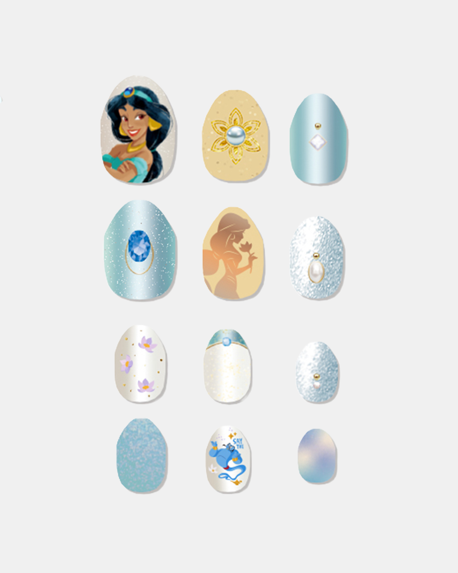 DUMMY - Disney Princess Series Self Adhesive Fake Nail Art - Kuku Palsu Disney dengan Lem view 12