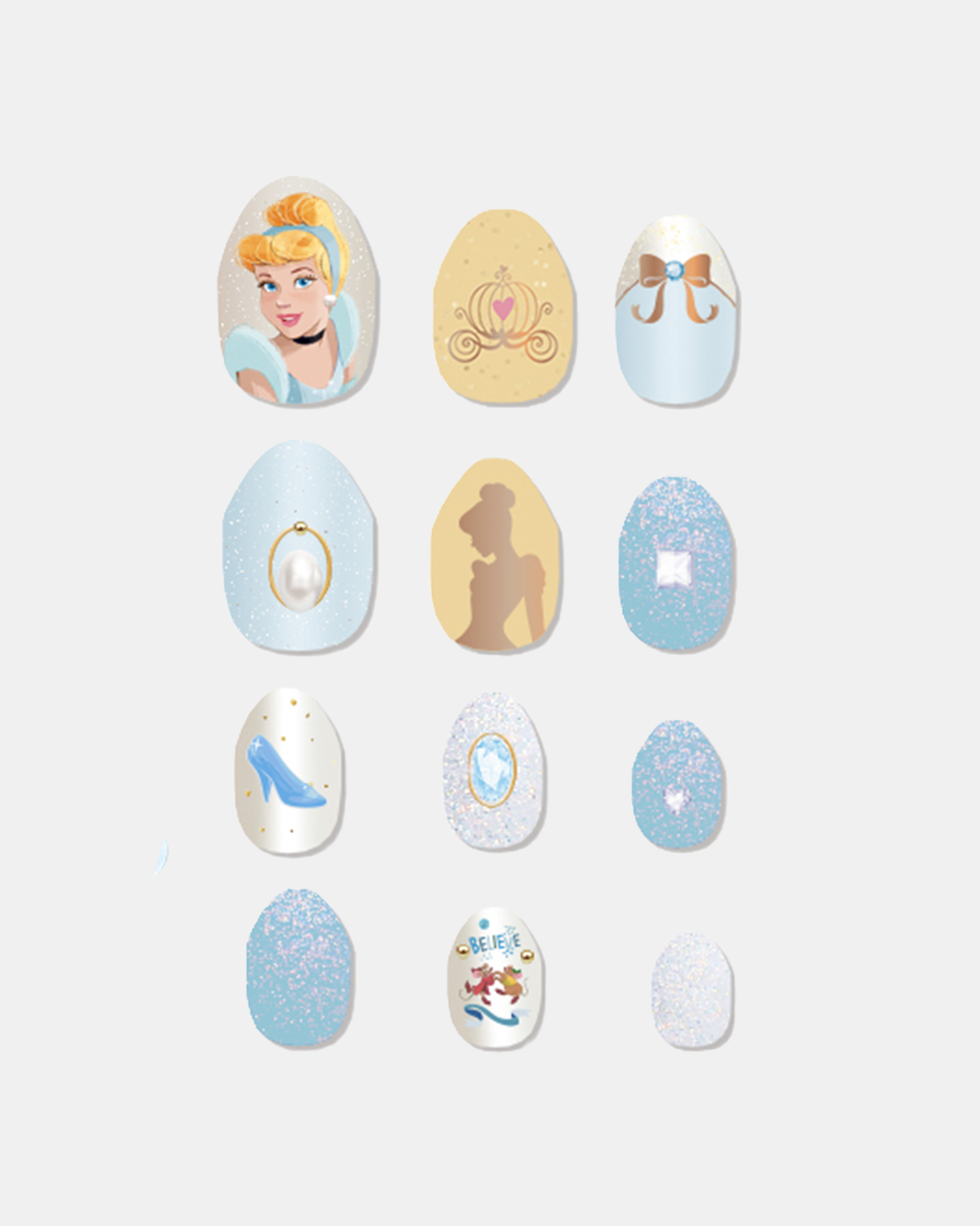 DUMMY - Disney Princess Series Self Adhesive Fake Nail Art - Kuku Palsu Disney dengan Lem view 15