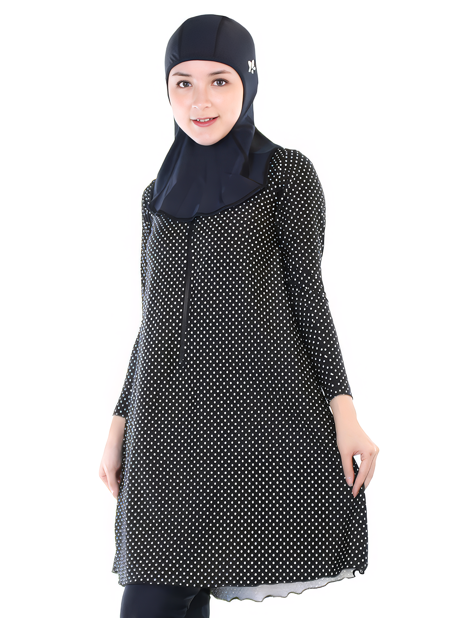 Lasona Women Burkini Hijab Swimwear Loose Style Baju Renang Muslim Wanita Size Besar TRPM-C3332-L0756Y