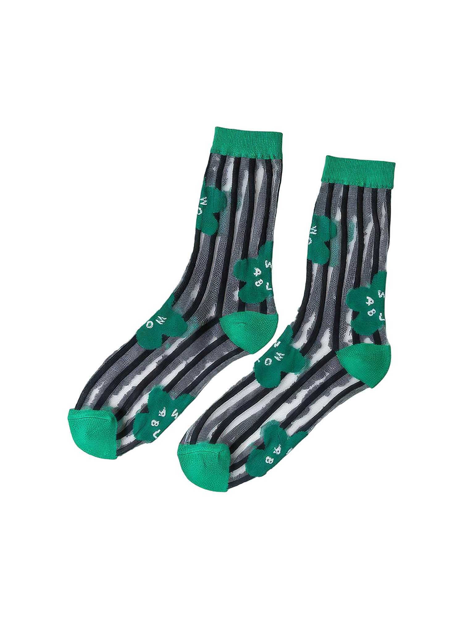 DUMMY - Green Net Socks view 4