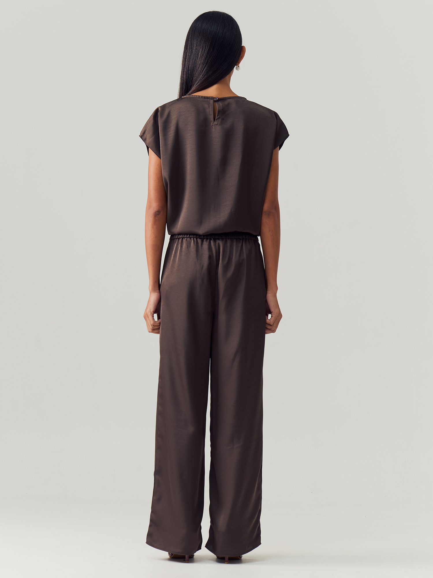 Espresso Silk Sleeveless Set view 2
