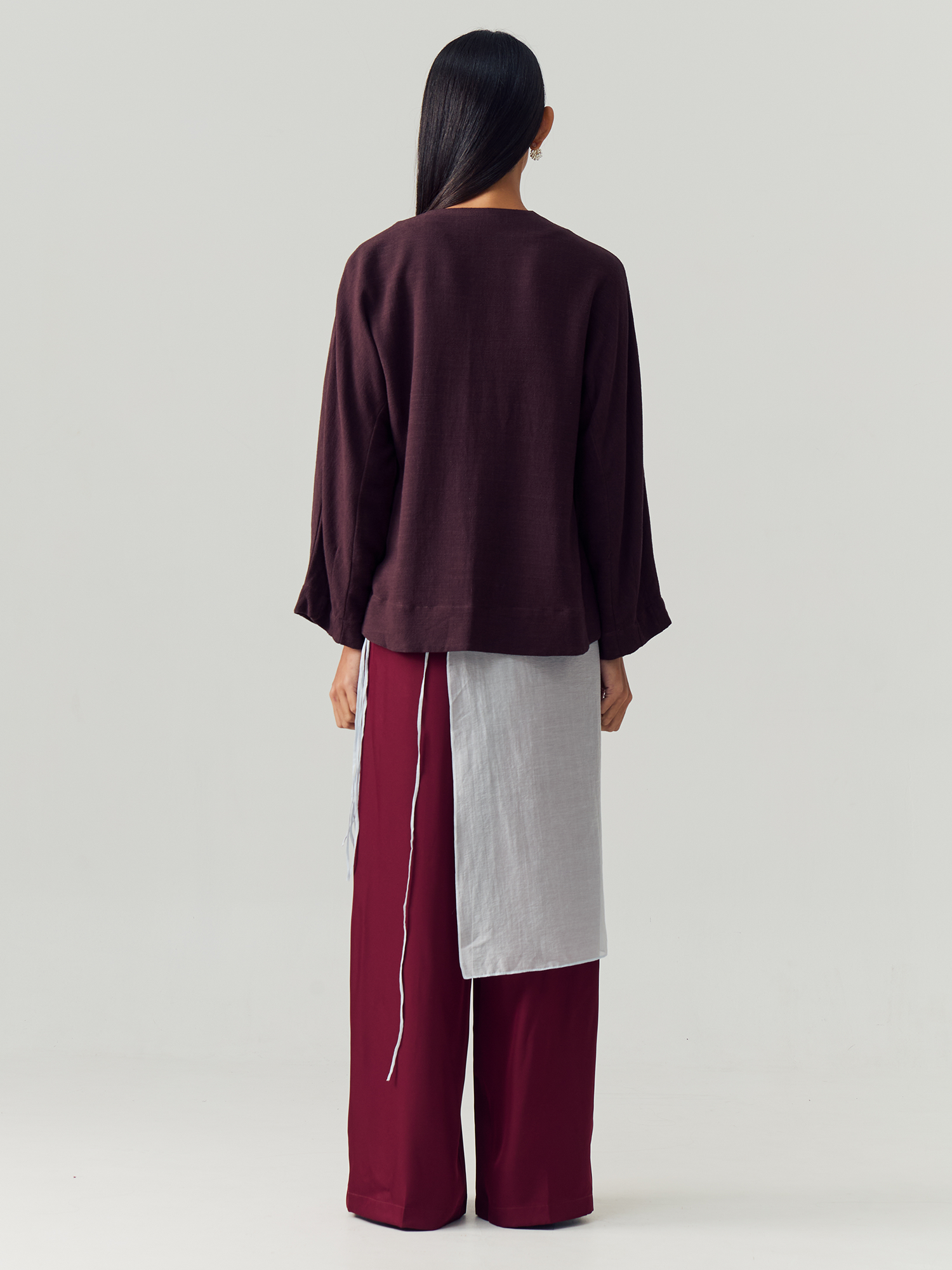 Brown Linen Blouse view 2