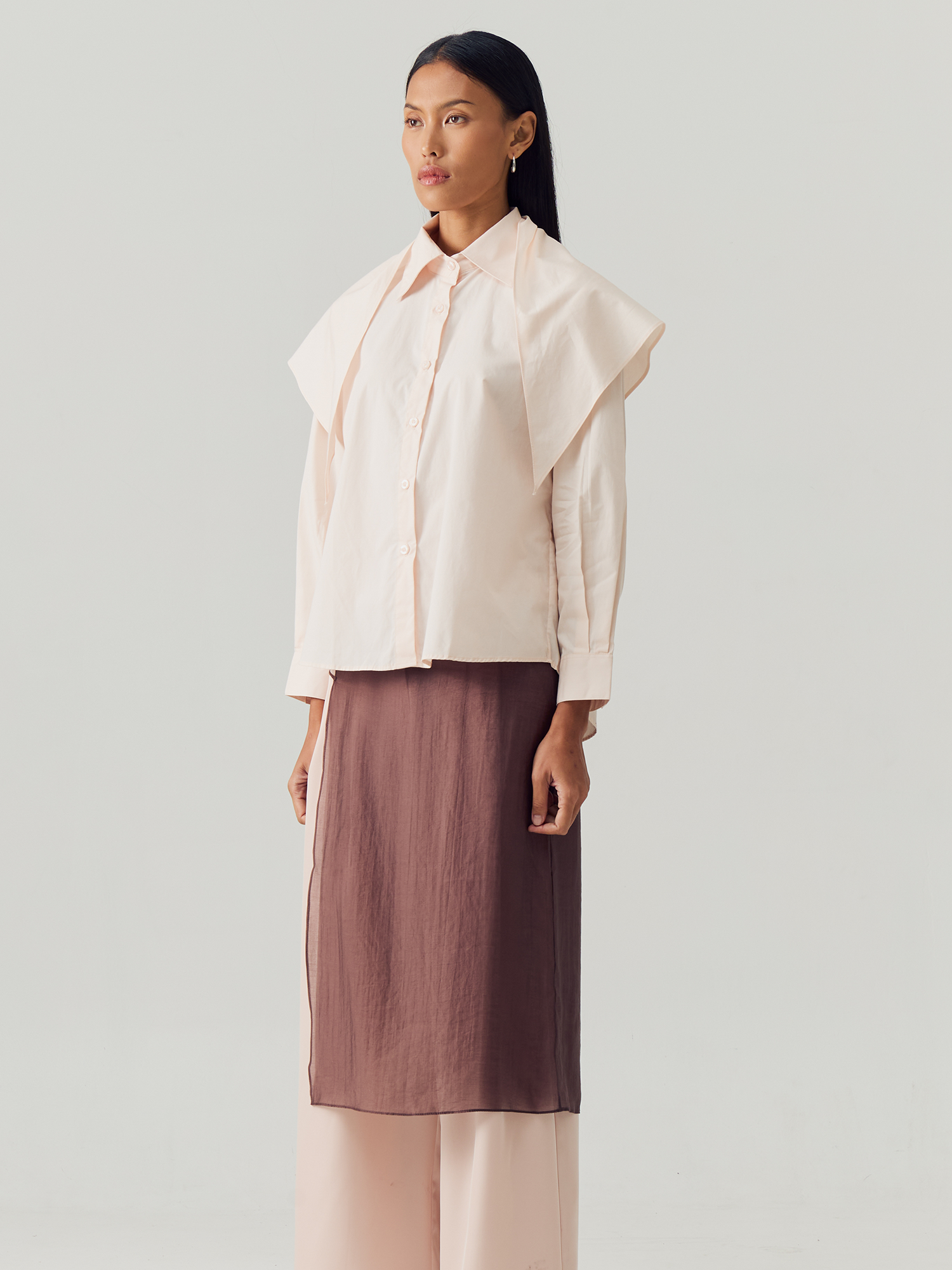 Blossom Shirt with Scarf view 3