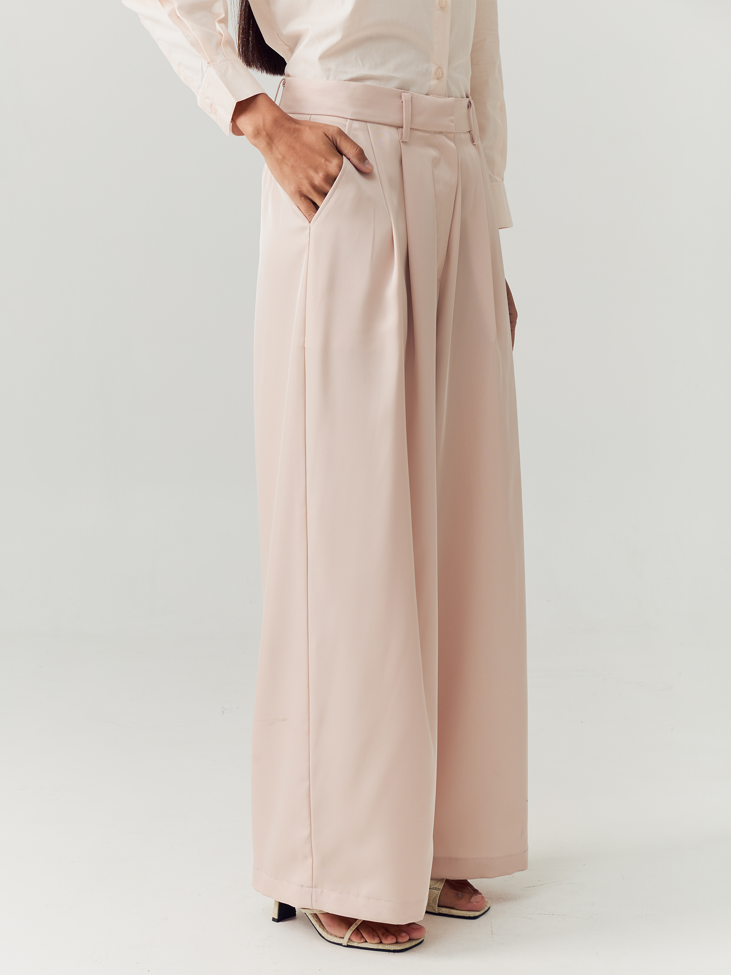 Nude Loose Trousers view 3