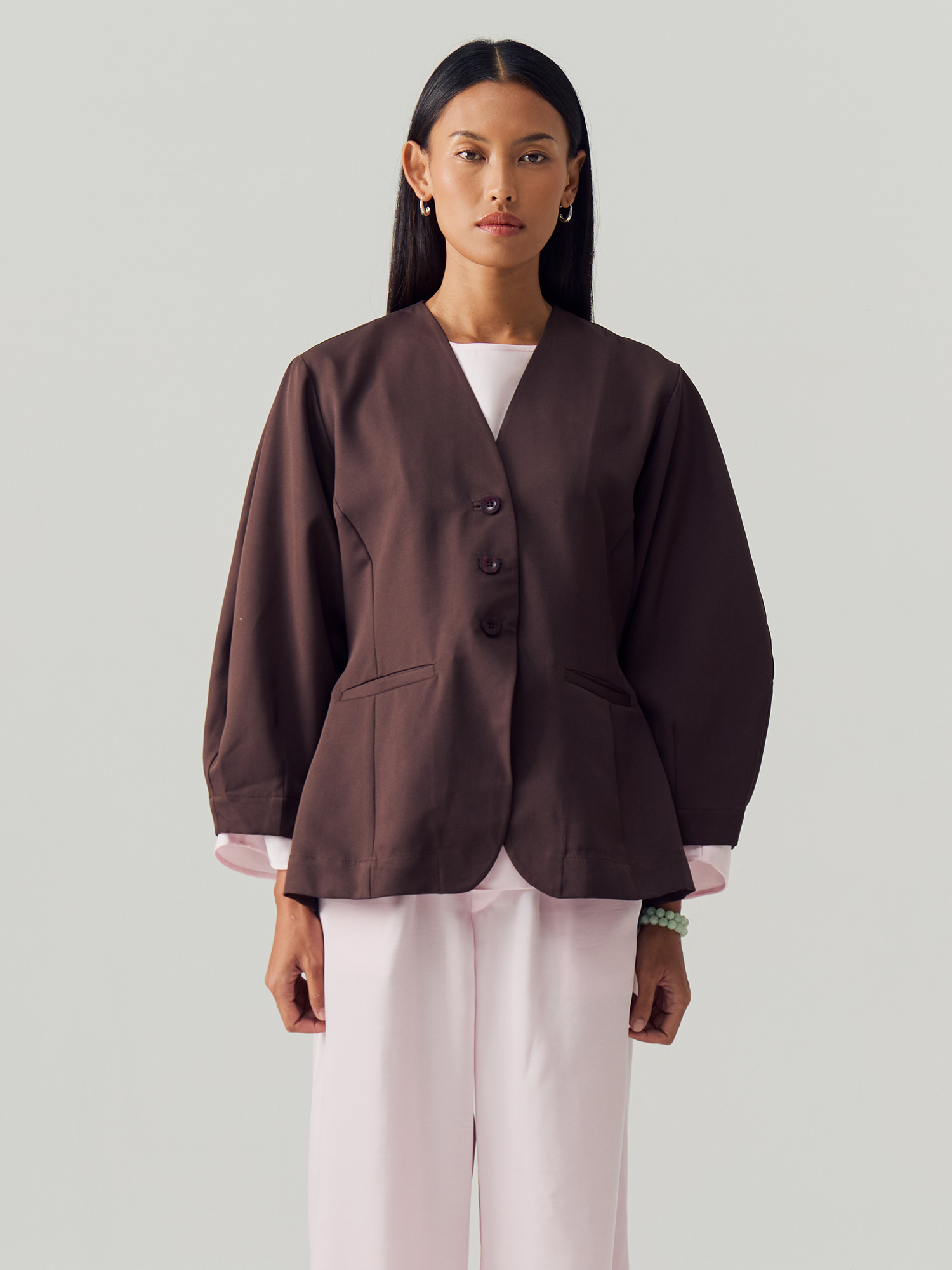 Saddle Brown Blazer Longsleeve
