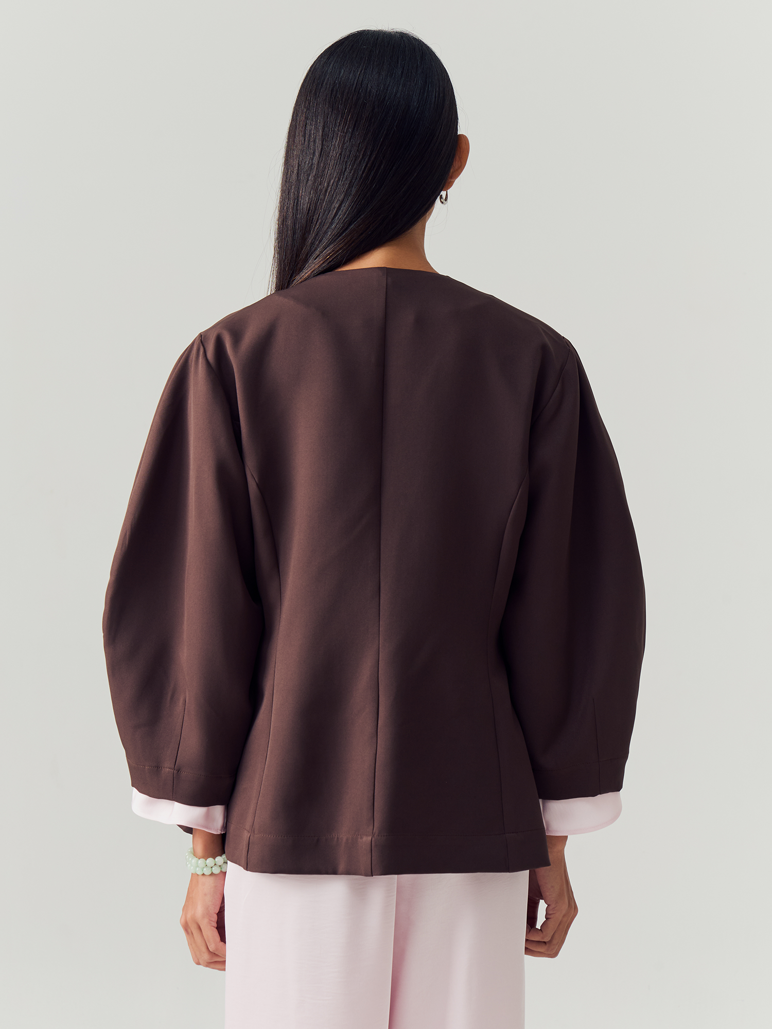 Saddle Brown Blazer Longsleeve view 2