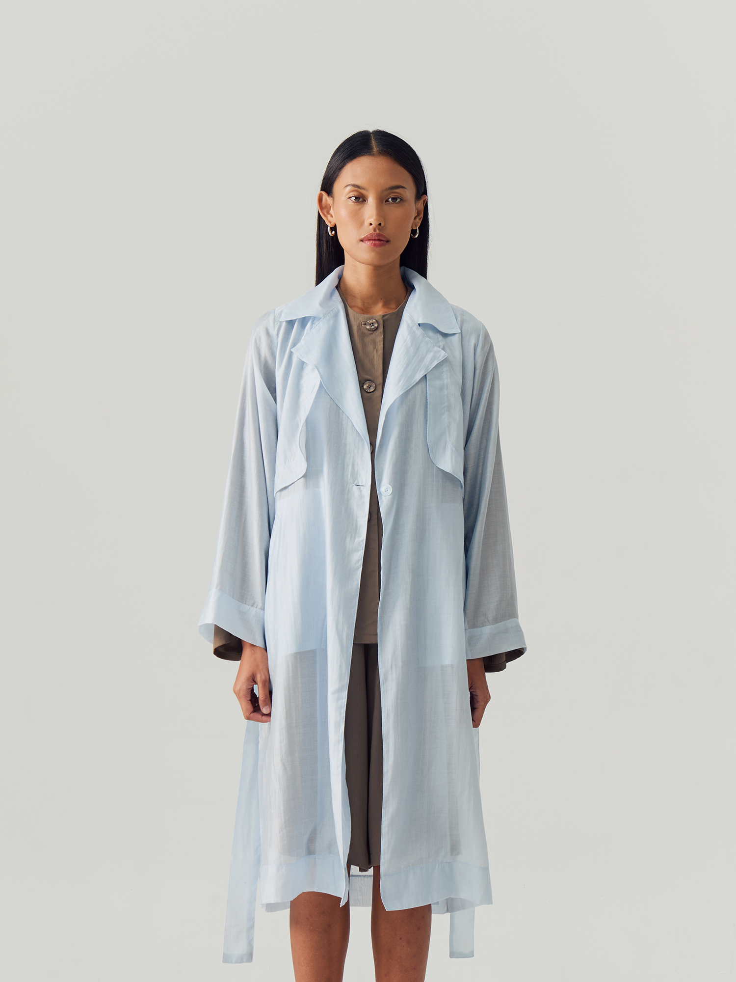 Blue Sheer Coat view 4