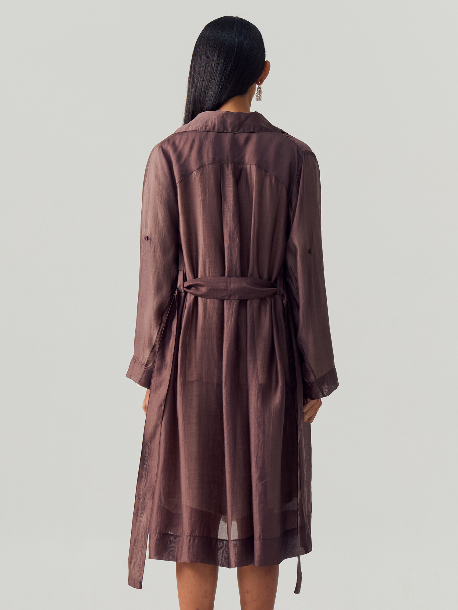 Brown Sheer Coat view 2