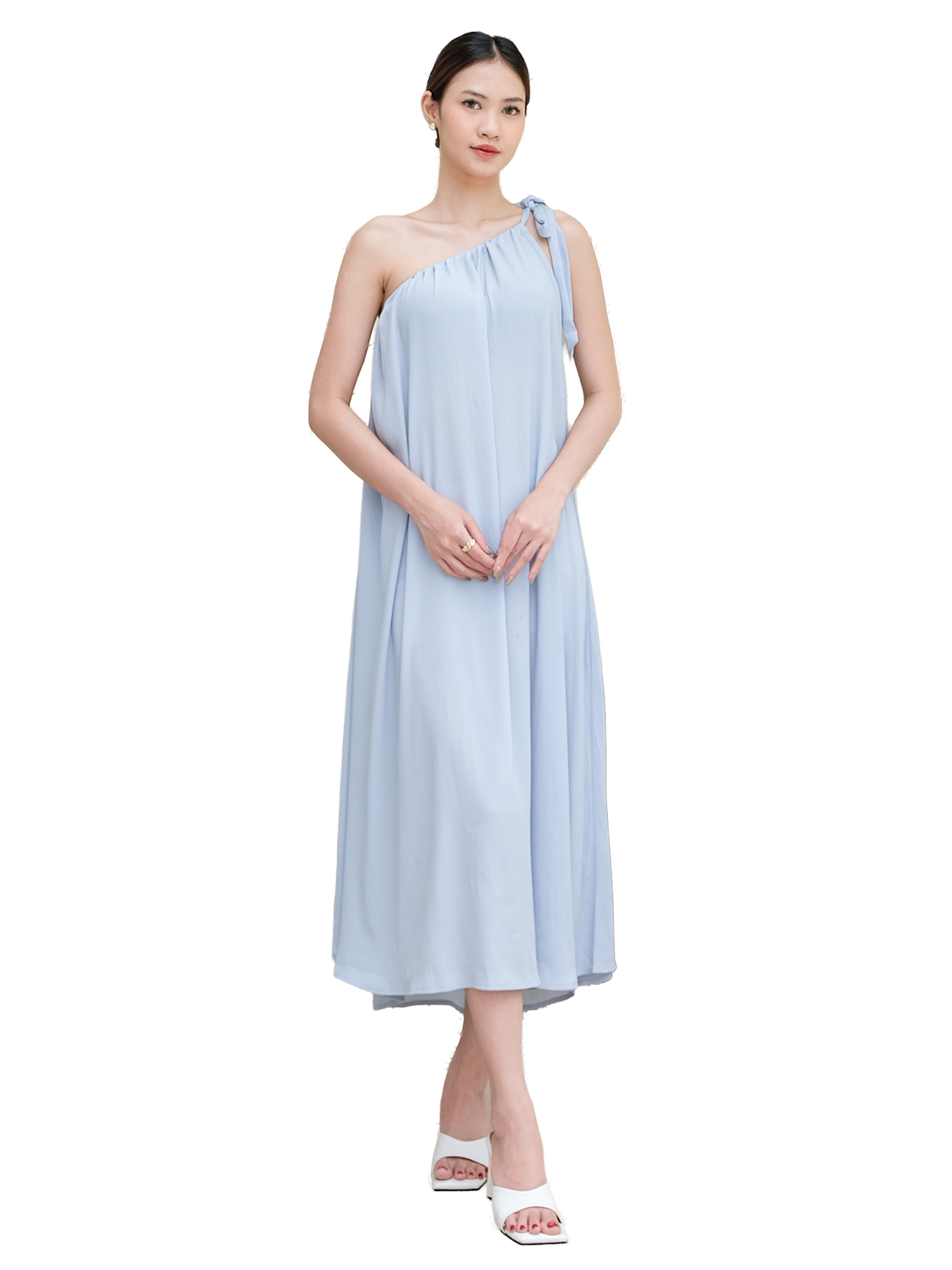 Fond of one shoulder dress