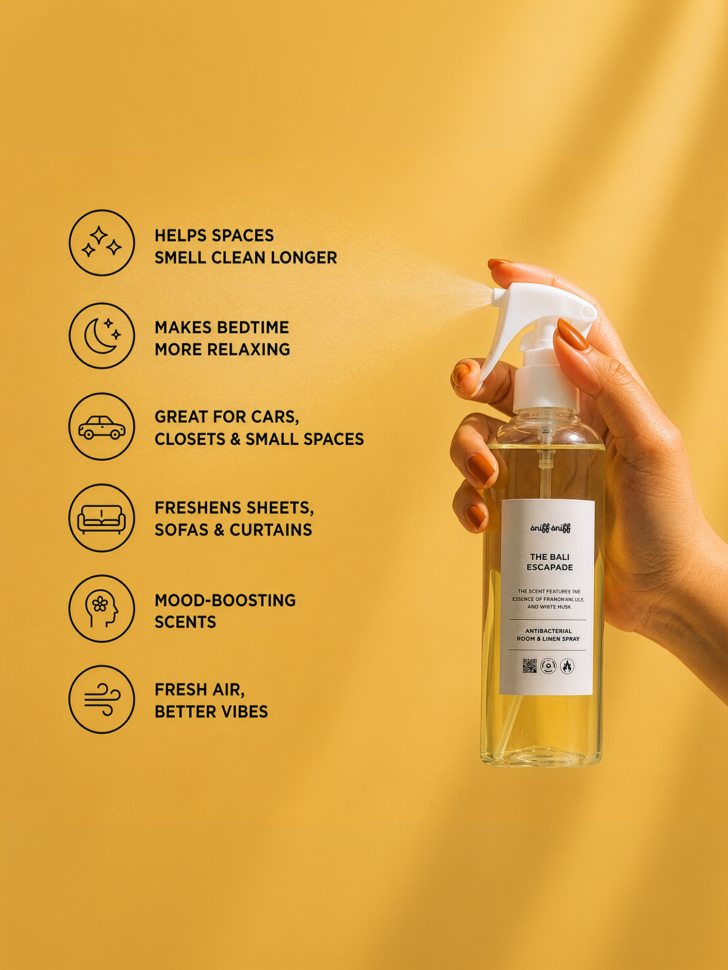Antibacterial Room & Linen Spray - Pengharum Ruangan/ Pengharum Mobil  view 2