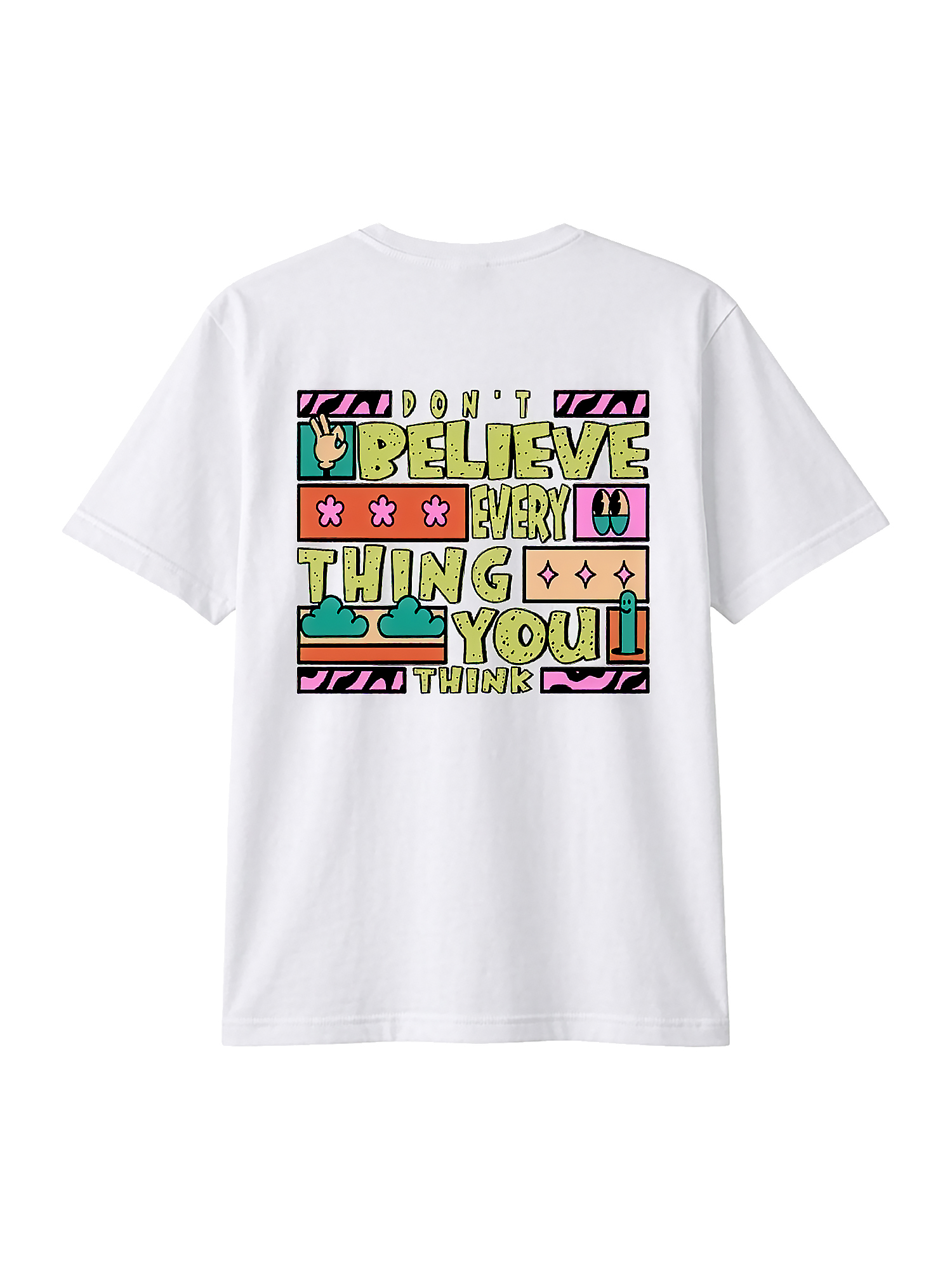 Monstreet Regular Fit White Cotton Graphic Tshirt UTR109 view 3