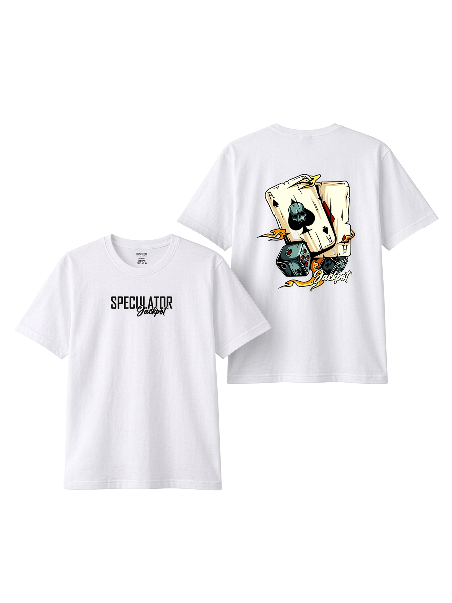 Monstreet Regular Fit White Cotton Graphic Tshirt UTR175