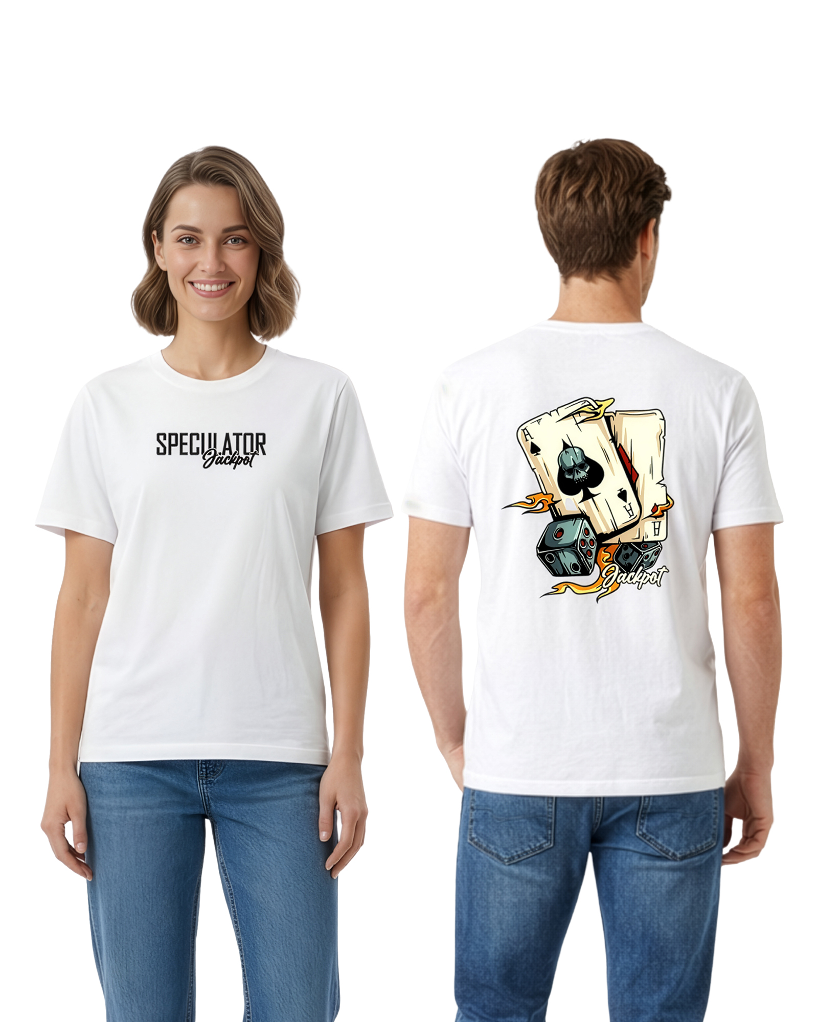 Monstreet Regular Fit White Cotton Graphic Tshirt UTR175 view 4
