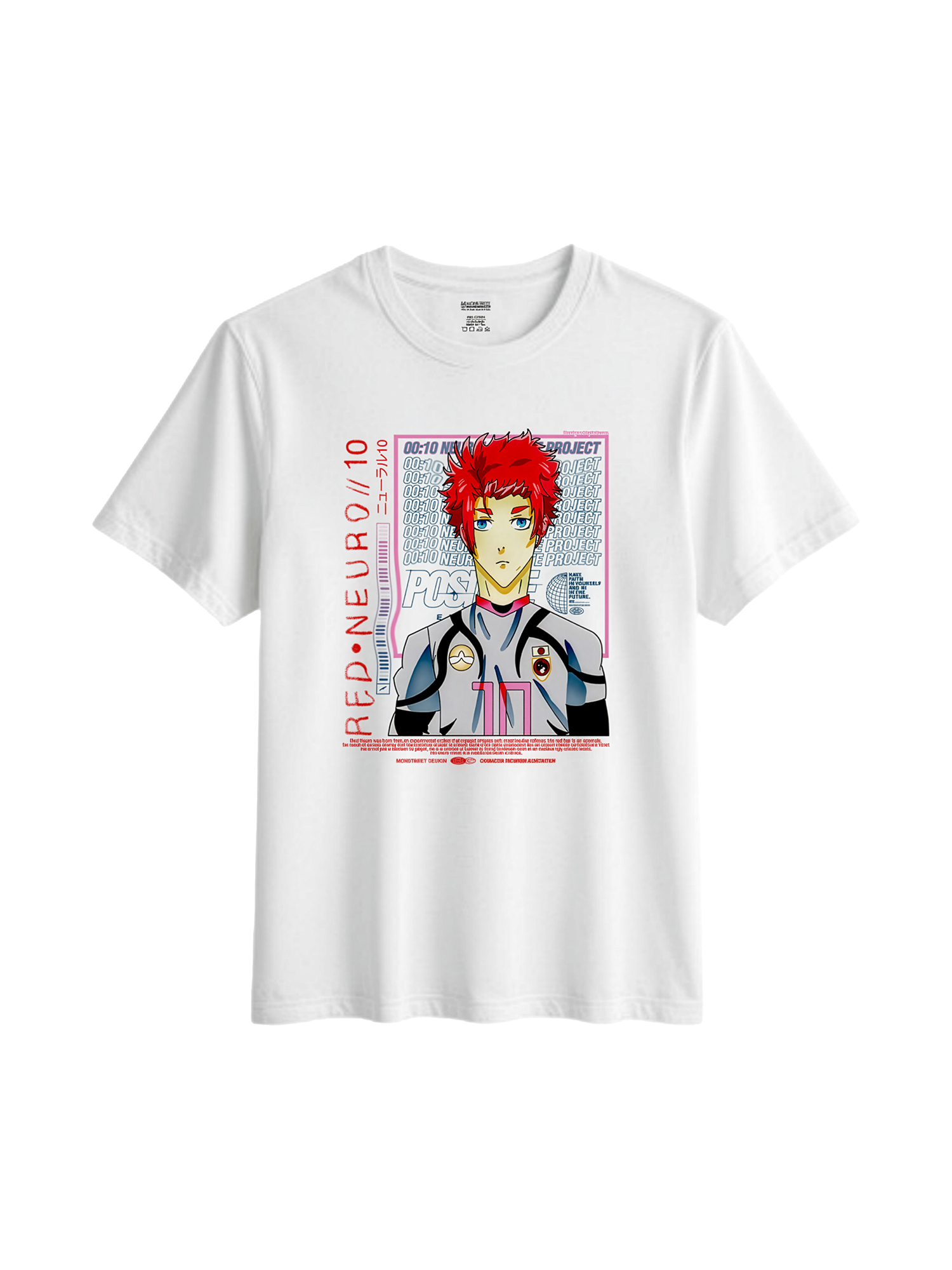 Monstreet Regular Fit White Cotton Graphic Tshirt UTR194 view 2