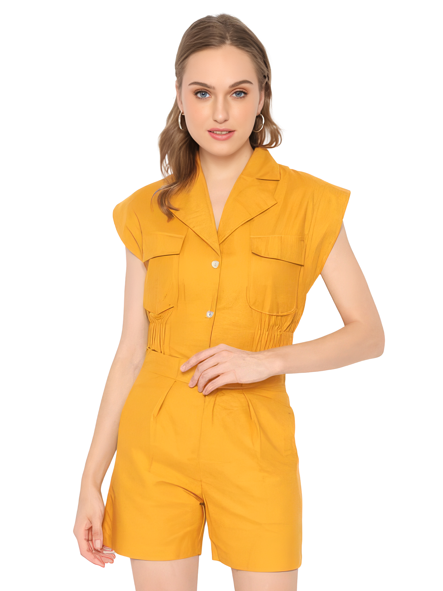 Brixton Camel Top  view 3