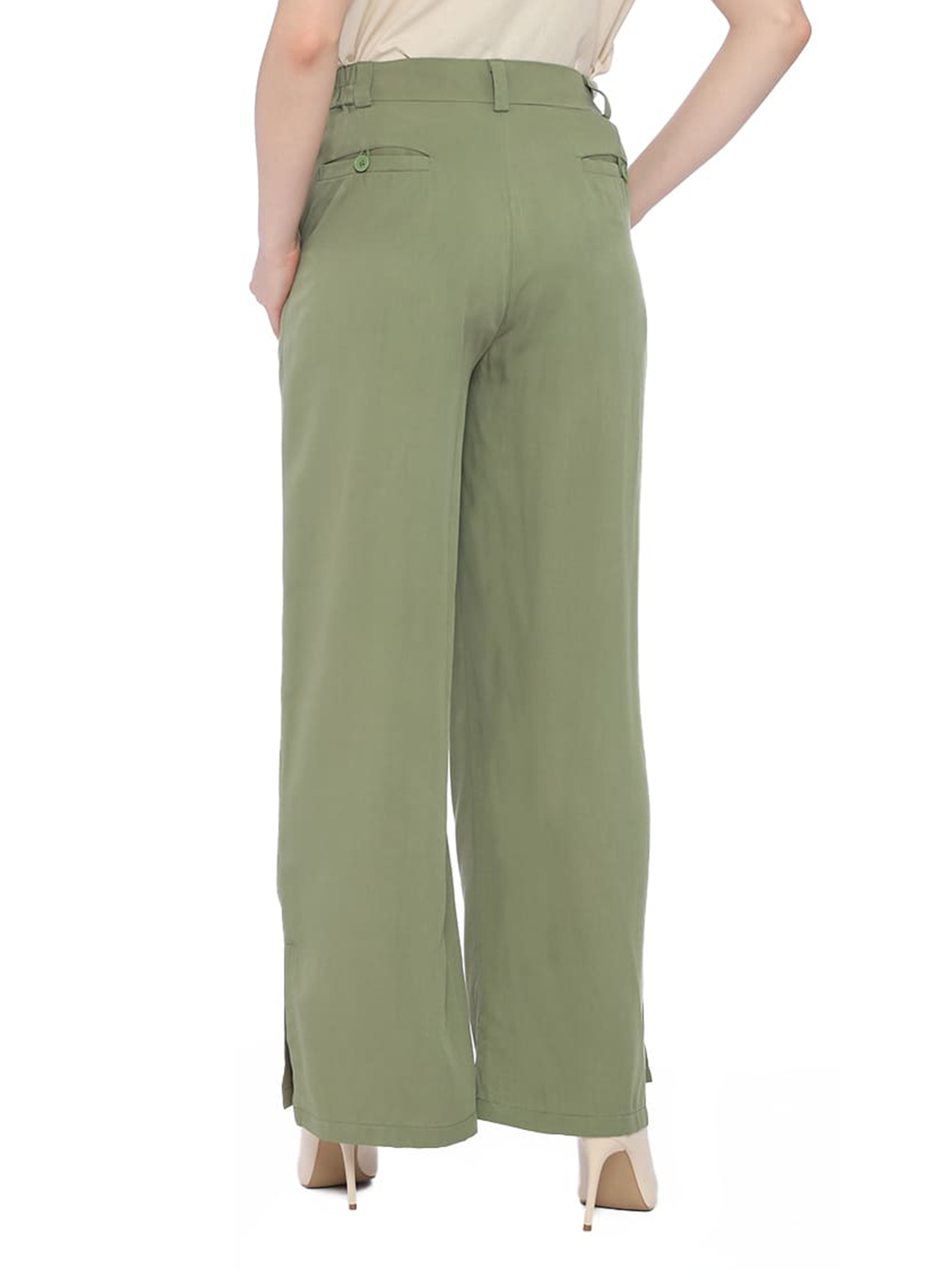 Charlotte Green Long Pants view 2