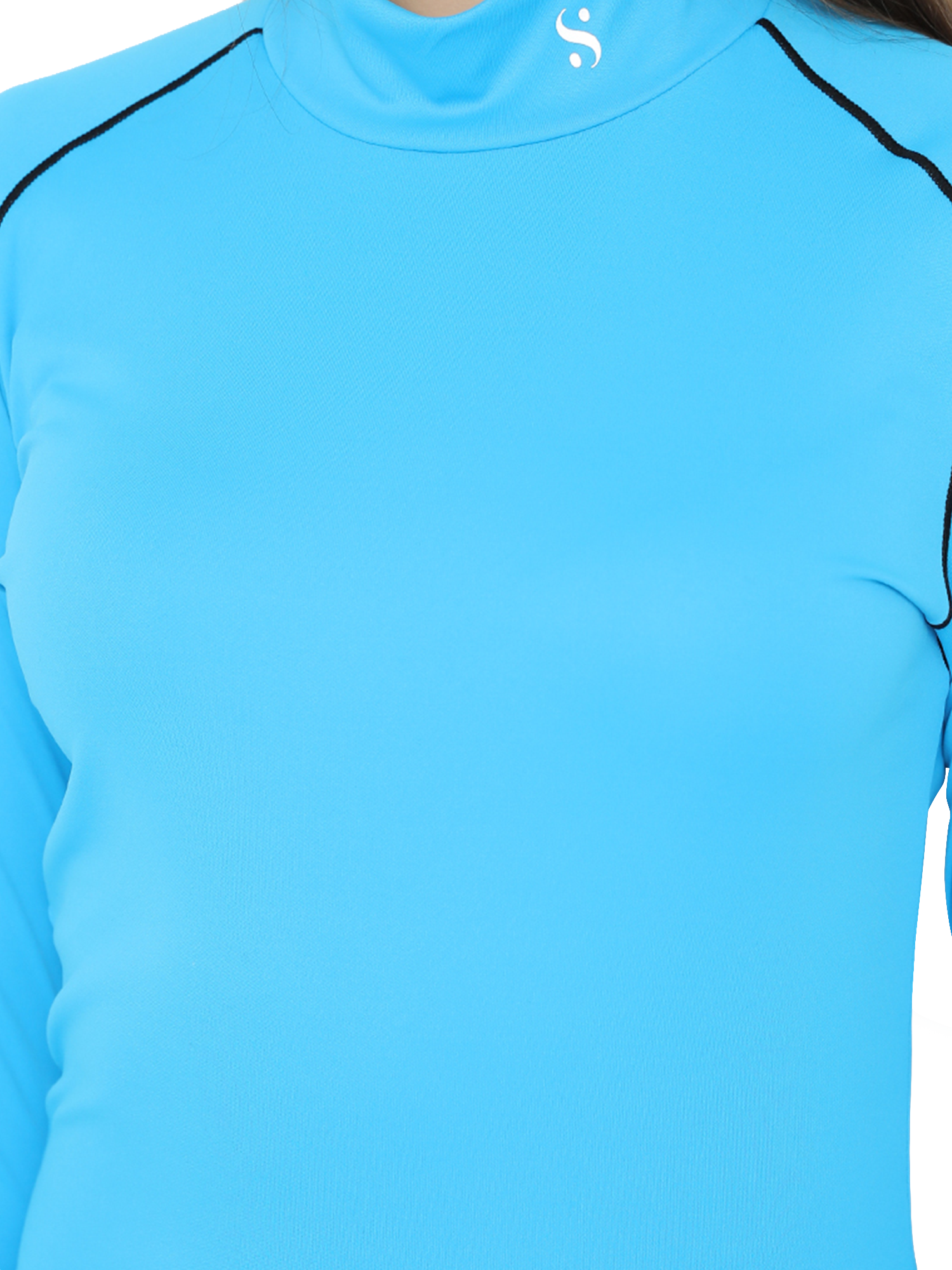 Long Sleeve Blue Top view 3
