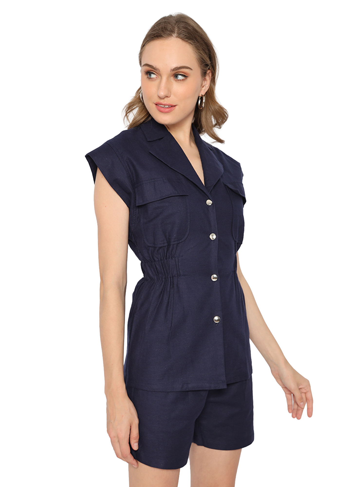 Luisa Navy Short Pants & Skort view 5